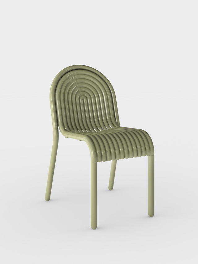 Groove Outdoor Side Chair