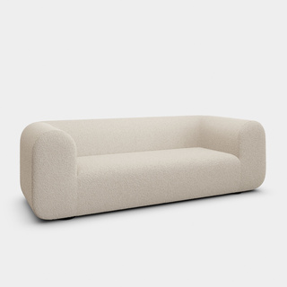 Bright White Kvadrat Elle Boucle / 2.5-Seater Fixed Sofa / Kvadrat Elle - Bright White (0200)