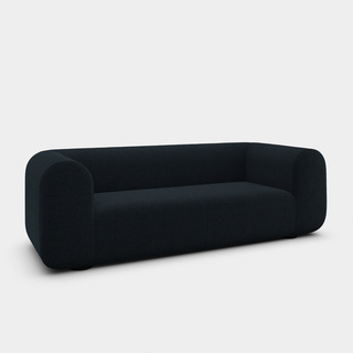 Navy Kvadrat Autumn / 2.5-Seater Fixed Sofa / Kvadrat Autumn - Navy (0791)