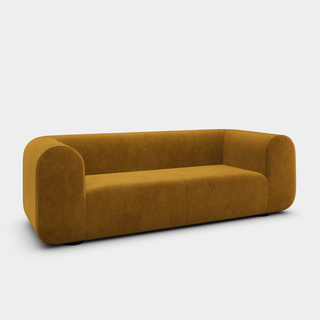 Gold Royal Velvet / 2.5-Seater Fixed Sofa / Royal - Gold (132)
