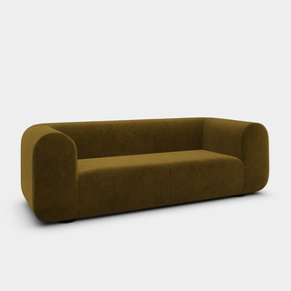 Forest Royal Velvet / 2.5-Seater Fixed Sofa / Royal - Forest (0162)