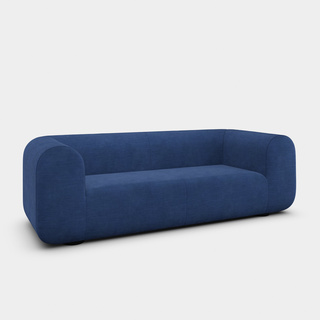 Indigo Linara Linen / 2.5-Seater Fixed Sofa / Linara - Indigo (30)