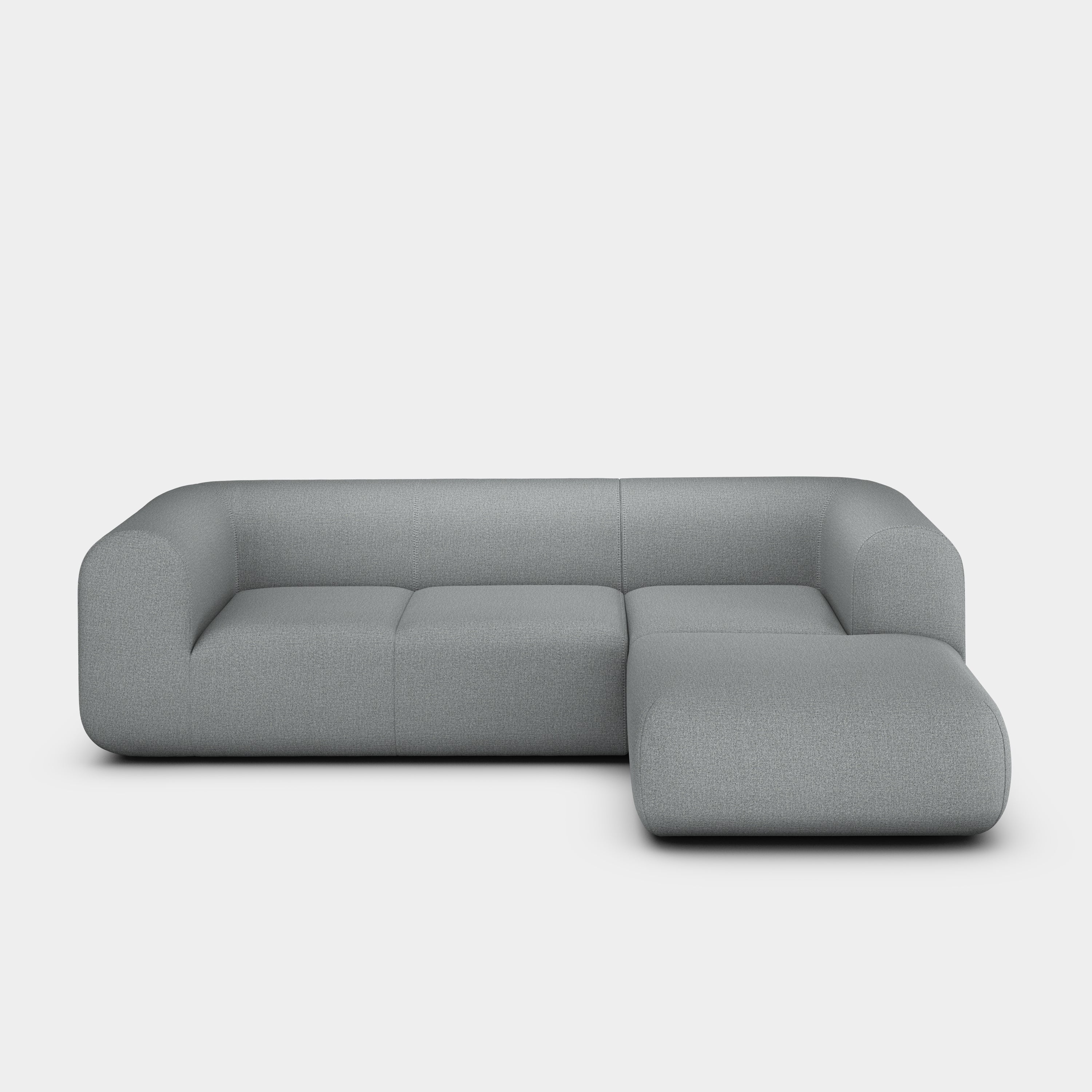 Plump 2.5-Seater Right Chaise Longue Modular Sofa