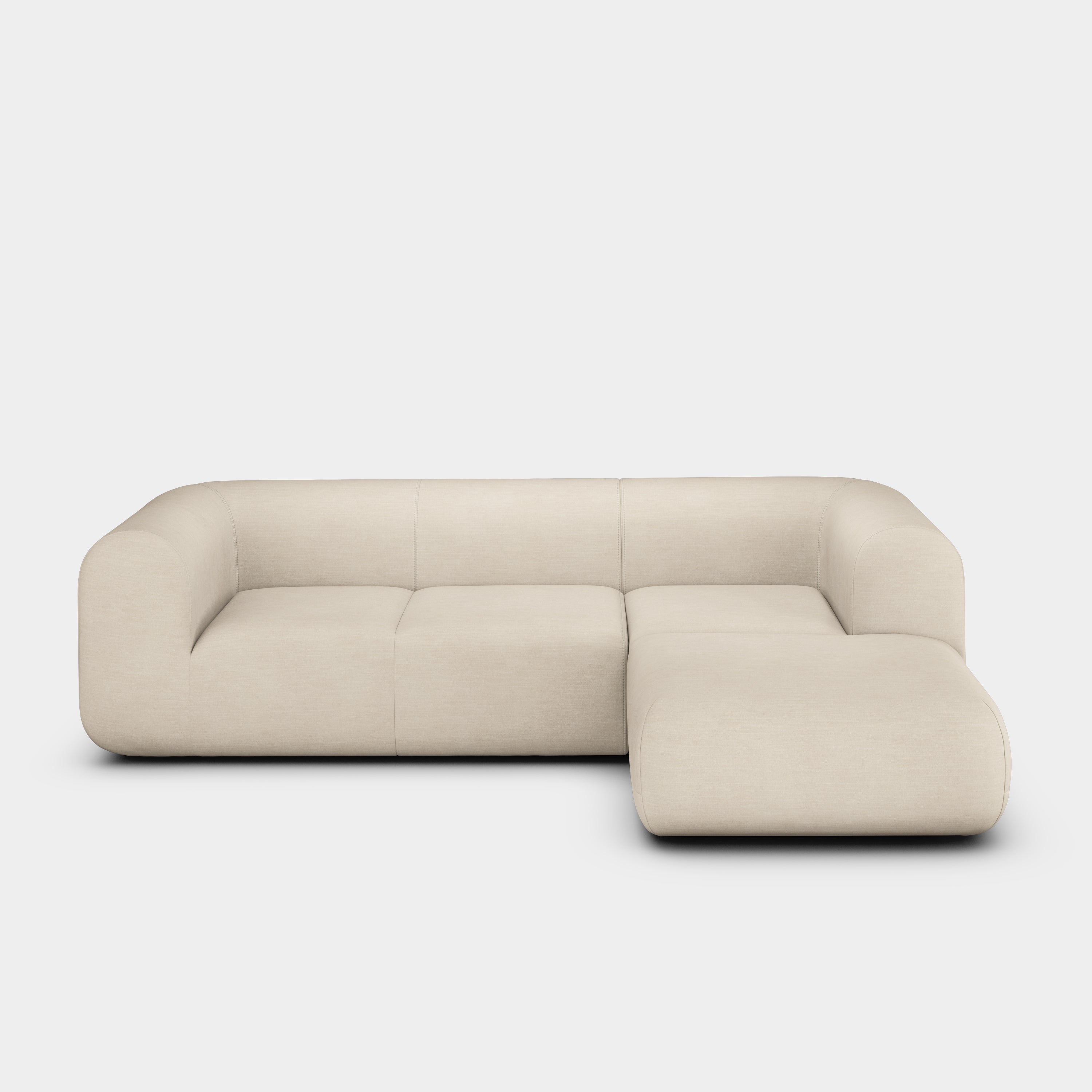 Plump 2.5-Seater Right Chaise Longue Modular Sofa