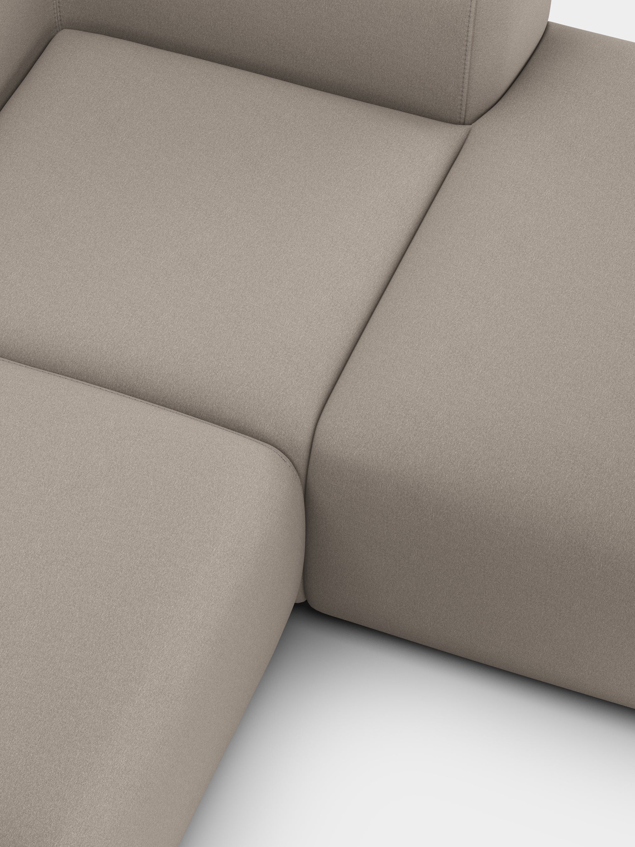 Plump 2.5-Seater Right Chaise Longue Modular Sofa