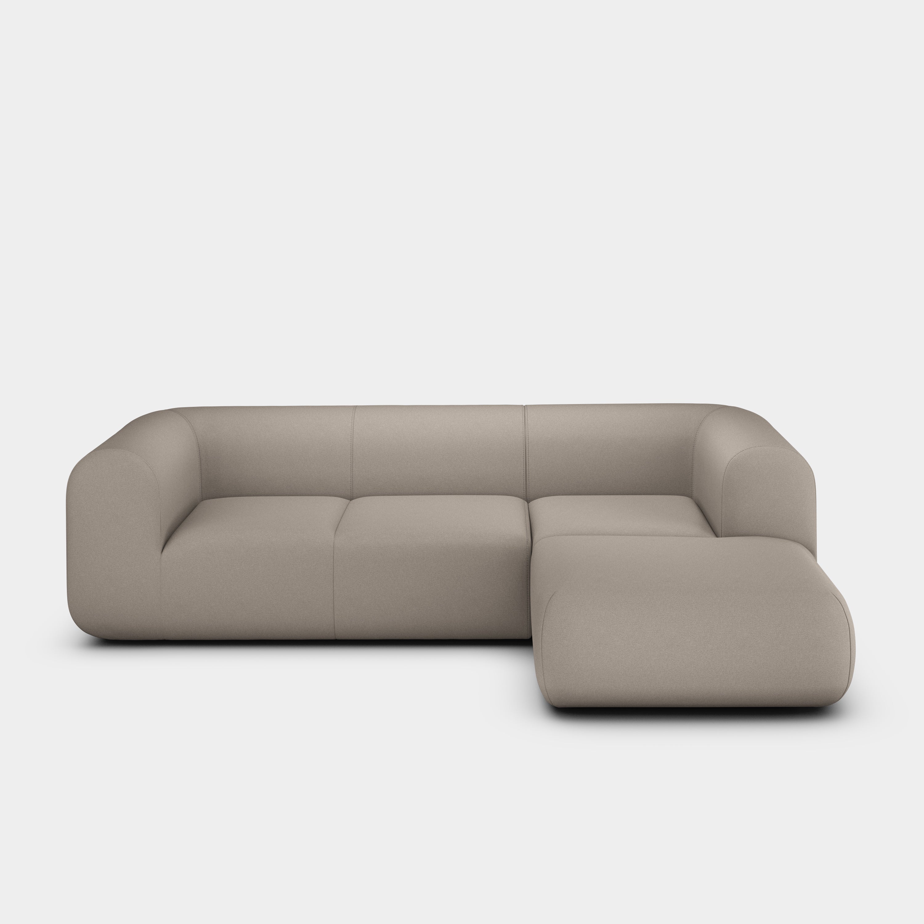 Plump 2.5-Seater Right Chaise Longue Modular Sofa