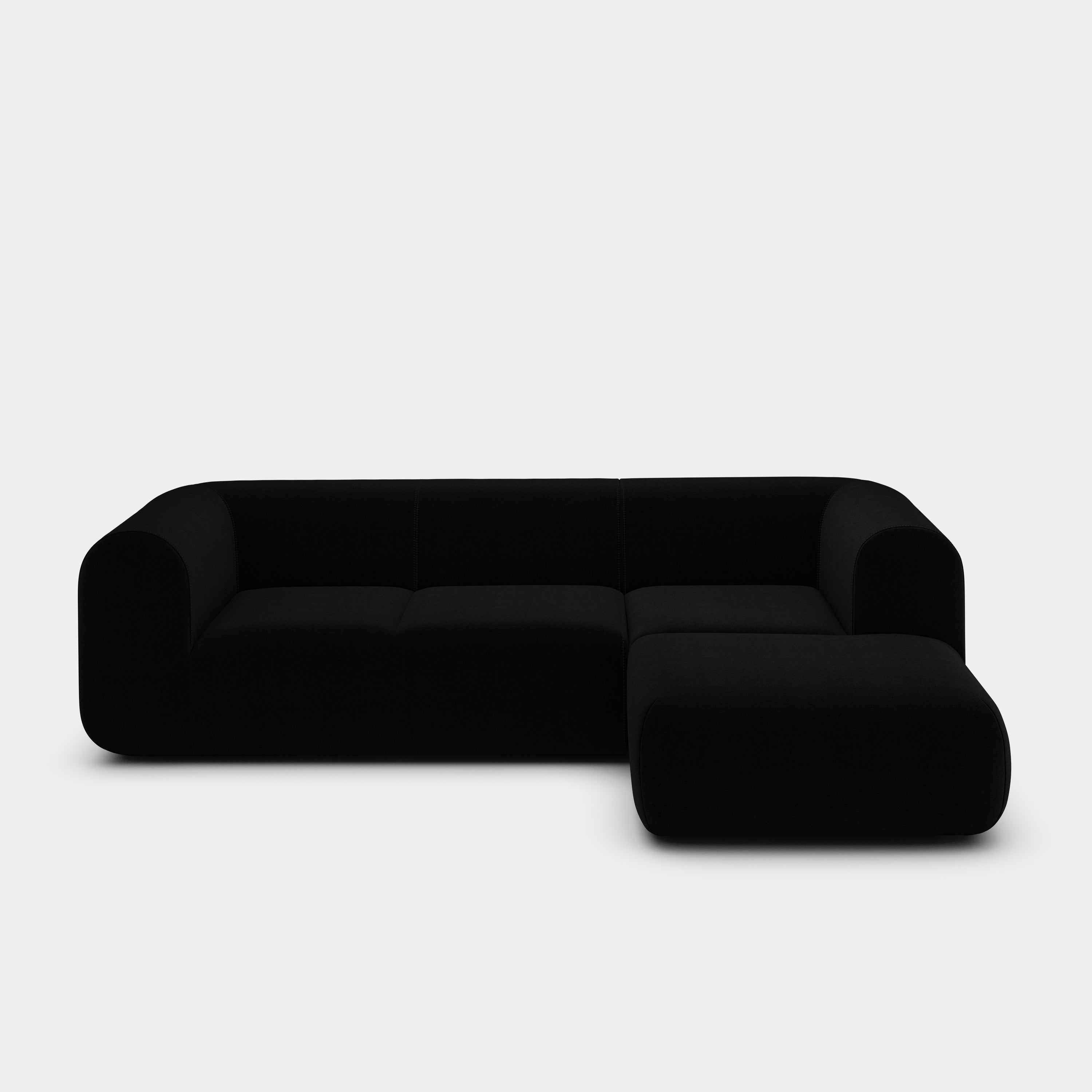 Plump 2.5-Seater Right Chaise Longue Modular Sofa