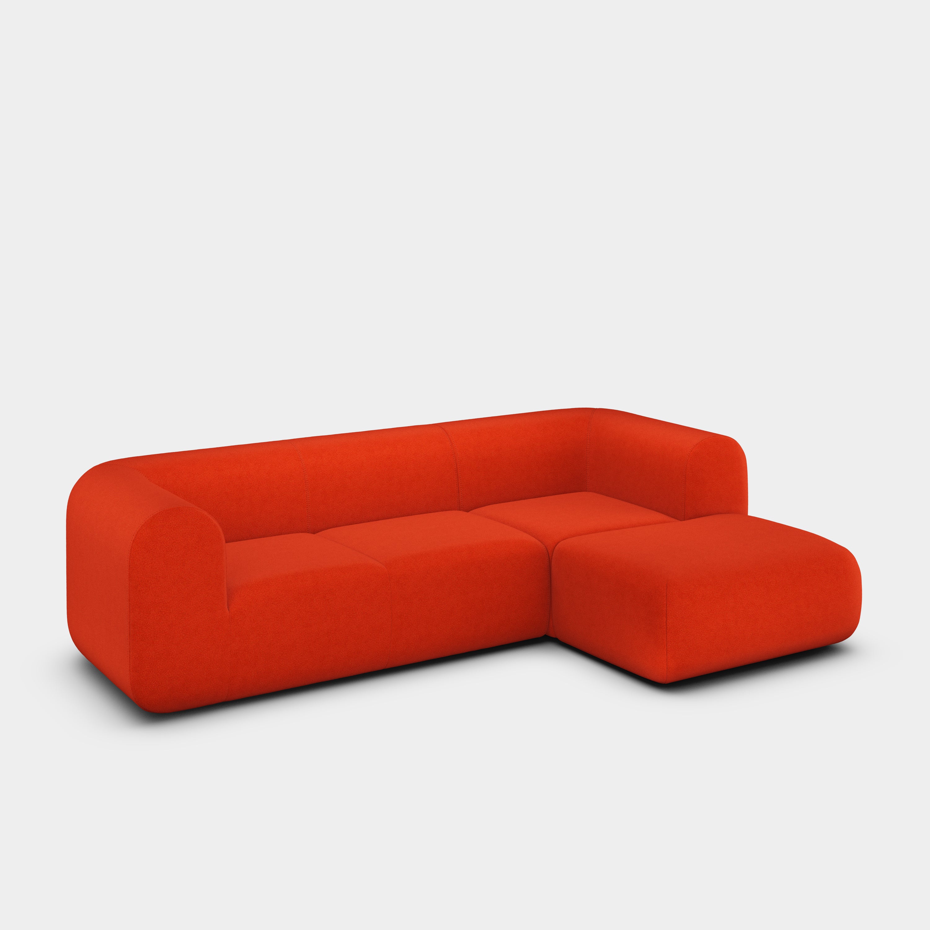 Plump 2.5-Seater Right Chaise Longue Modular Sofa
