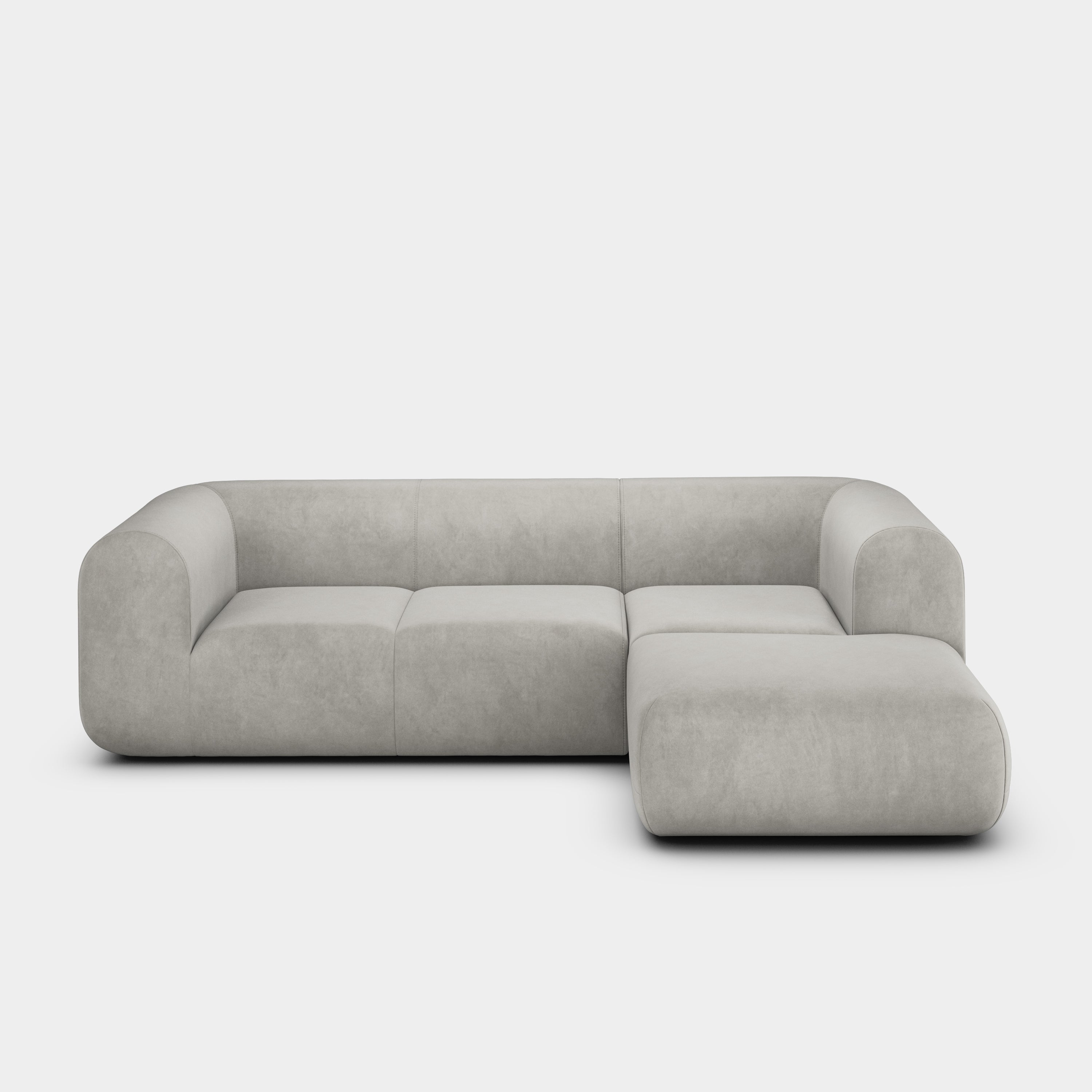 Plump 2.5-Seater Right Chaise Longue Modular Sofa