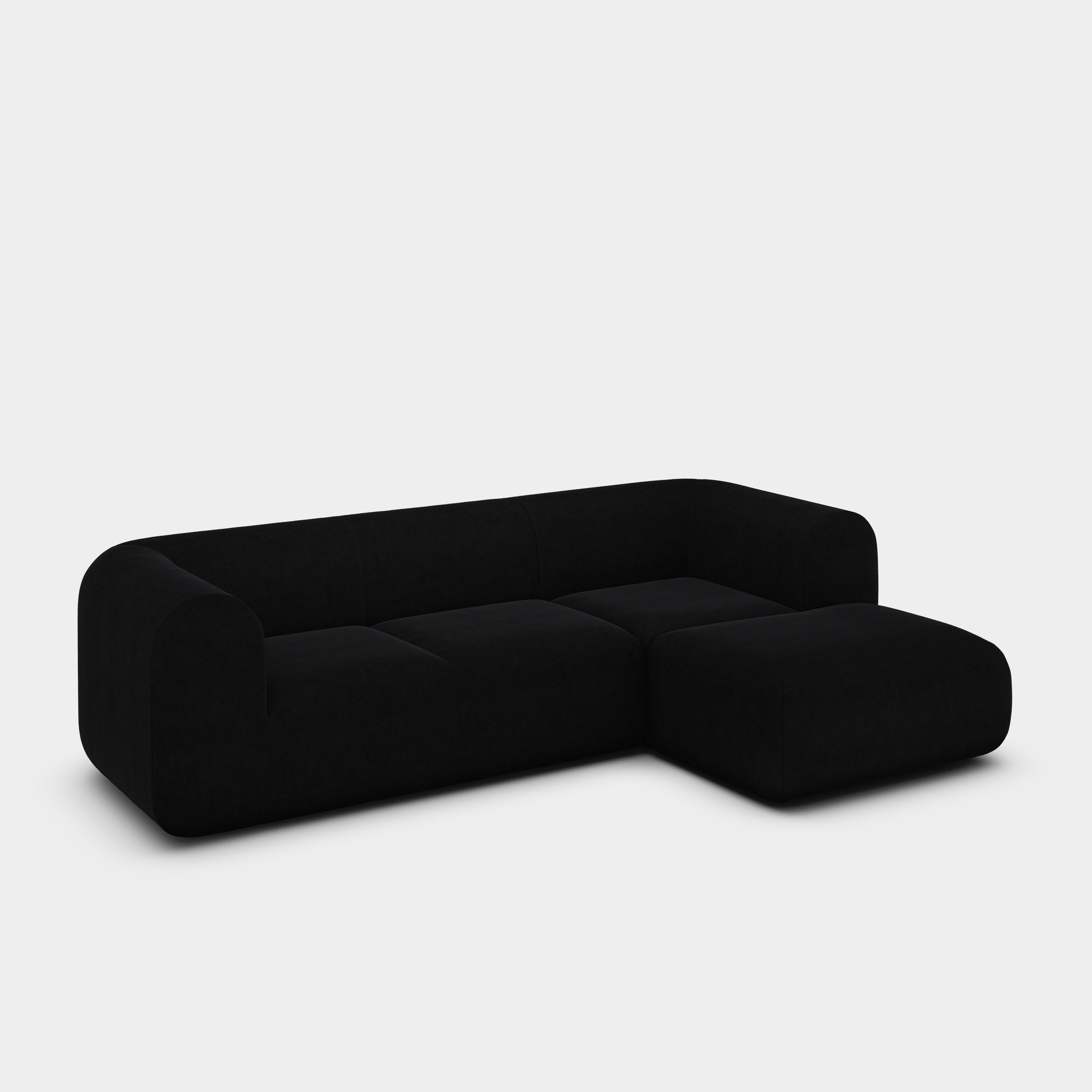 Plump 2.5-Seater Right Chaise Longue Modular Sofa