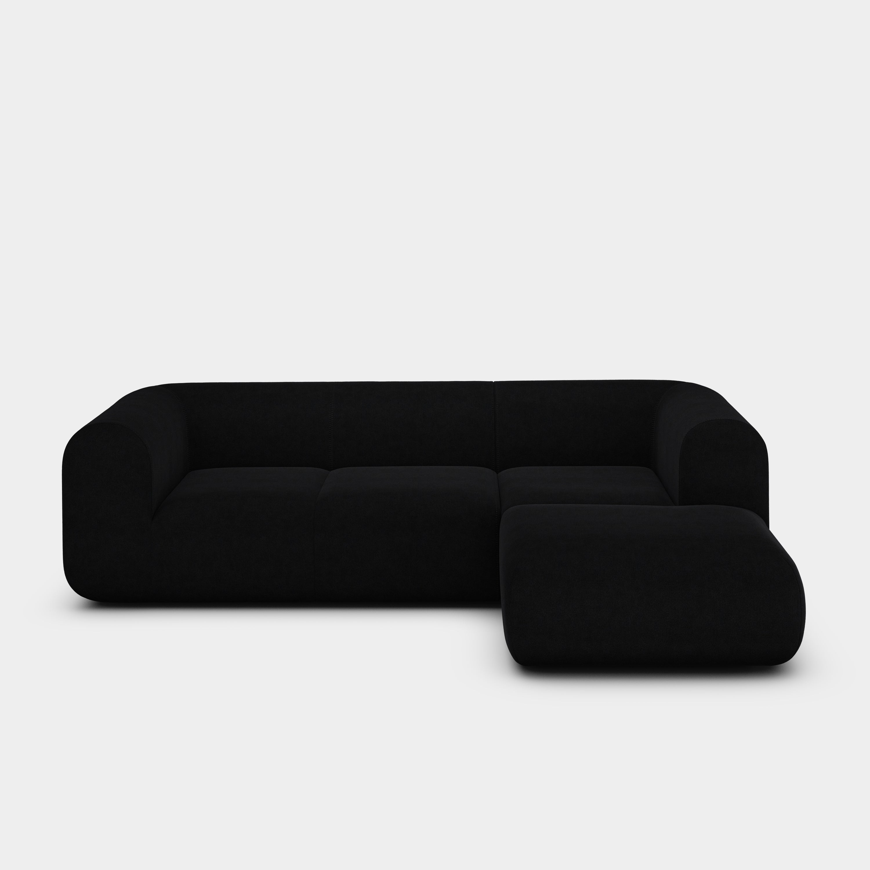 Plump 2.5-Seater Right Chaise Longue Modular Sofa
