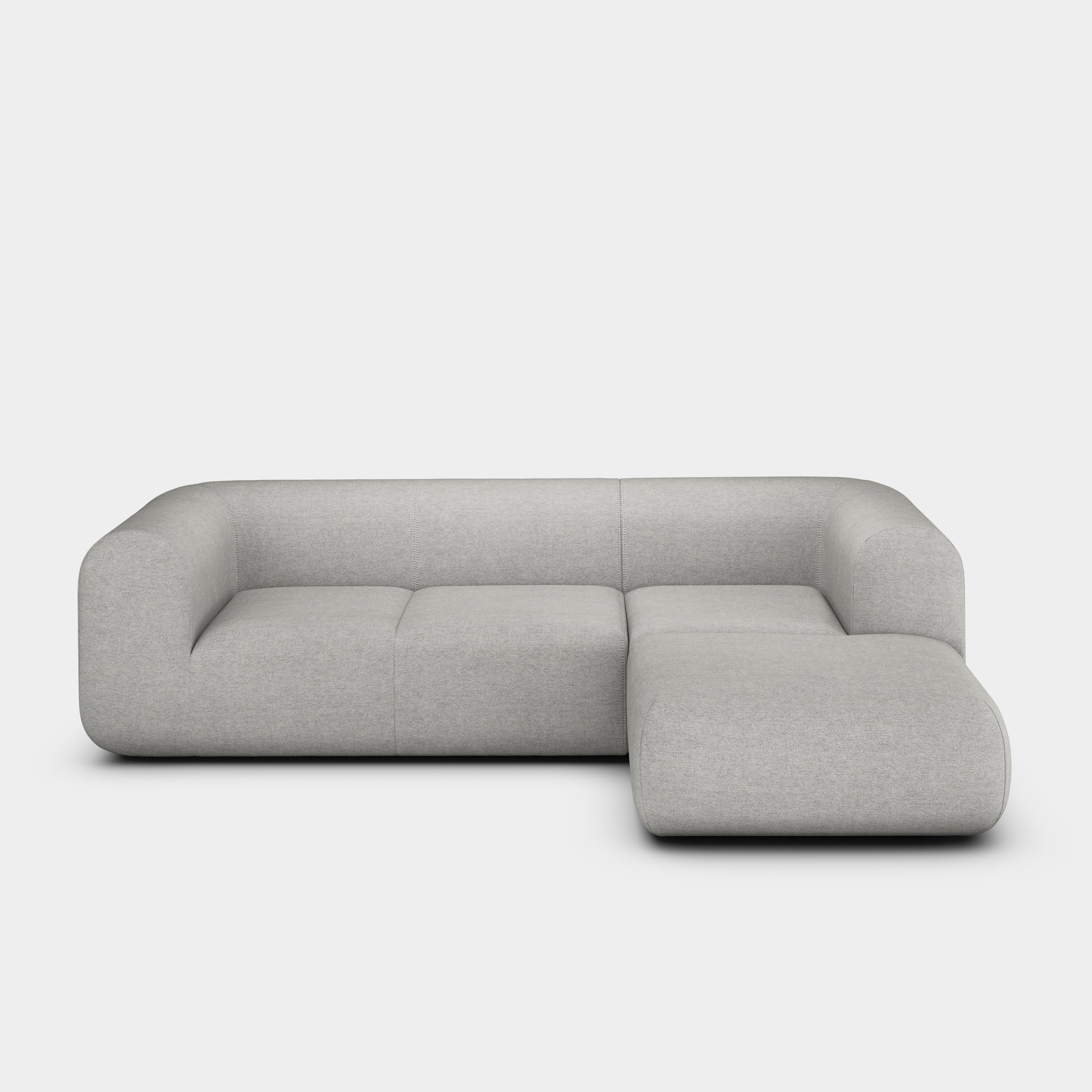 Plump 2.5-Seater Right Chaise Longue Modular Sofa