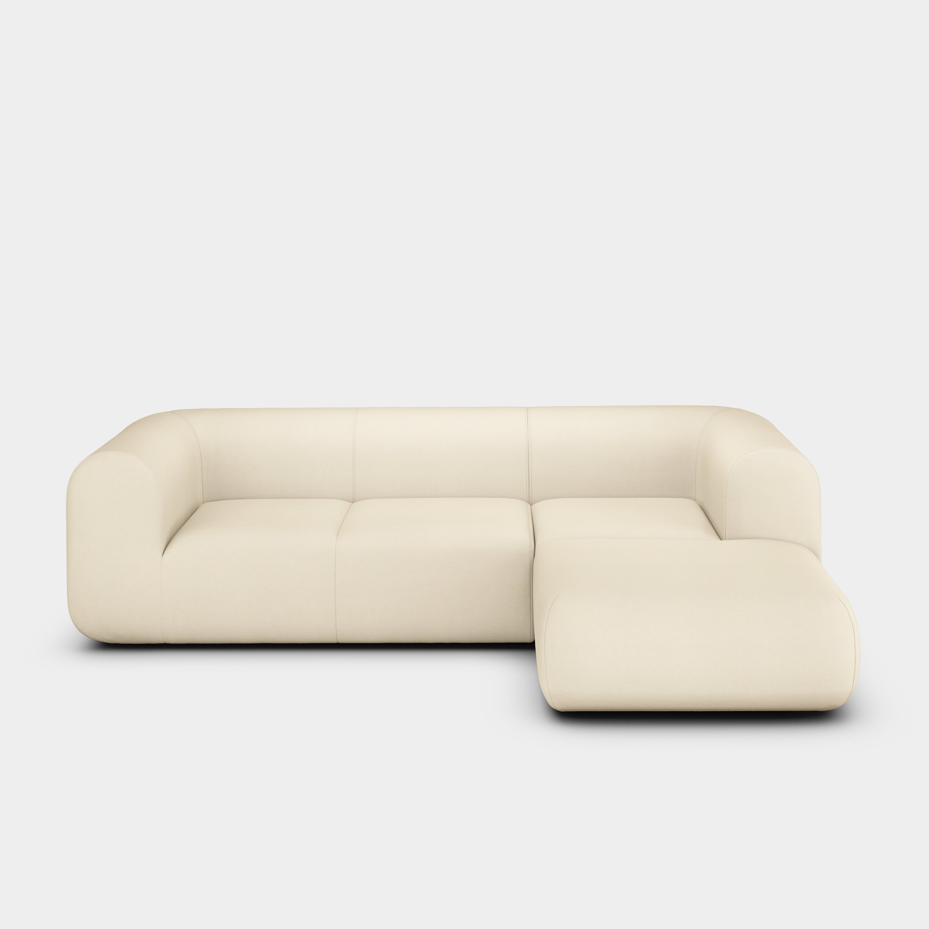 Plump 2.5-Seater Right Chaise Longue Modular Sofa