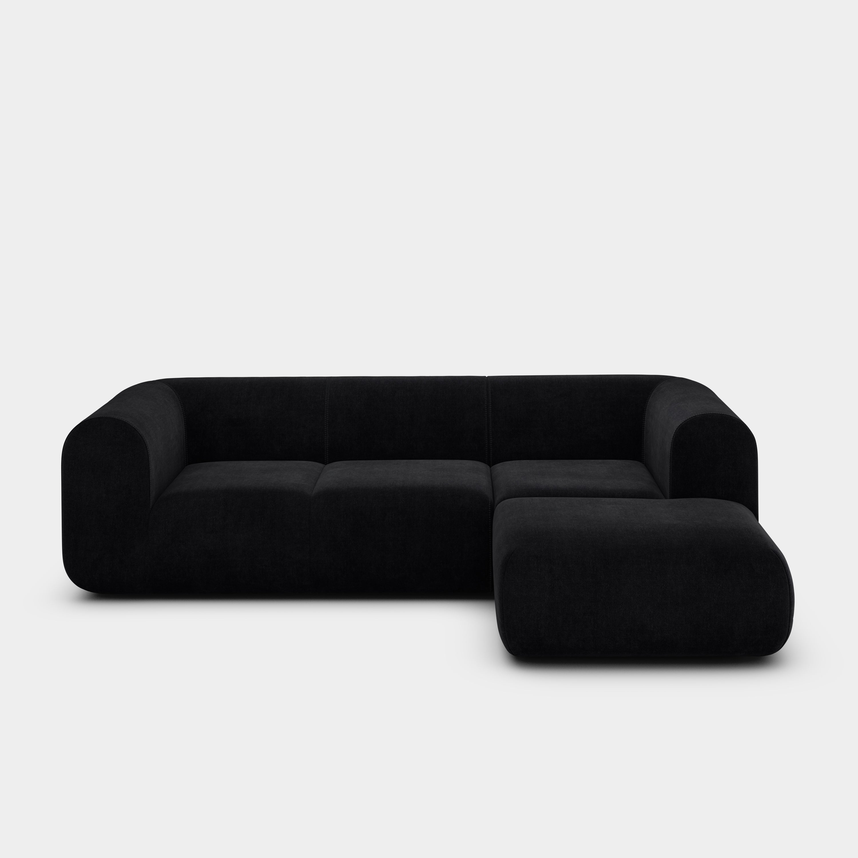 Plump 2.5-Seater Right Chaise Longue Modular Sofa