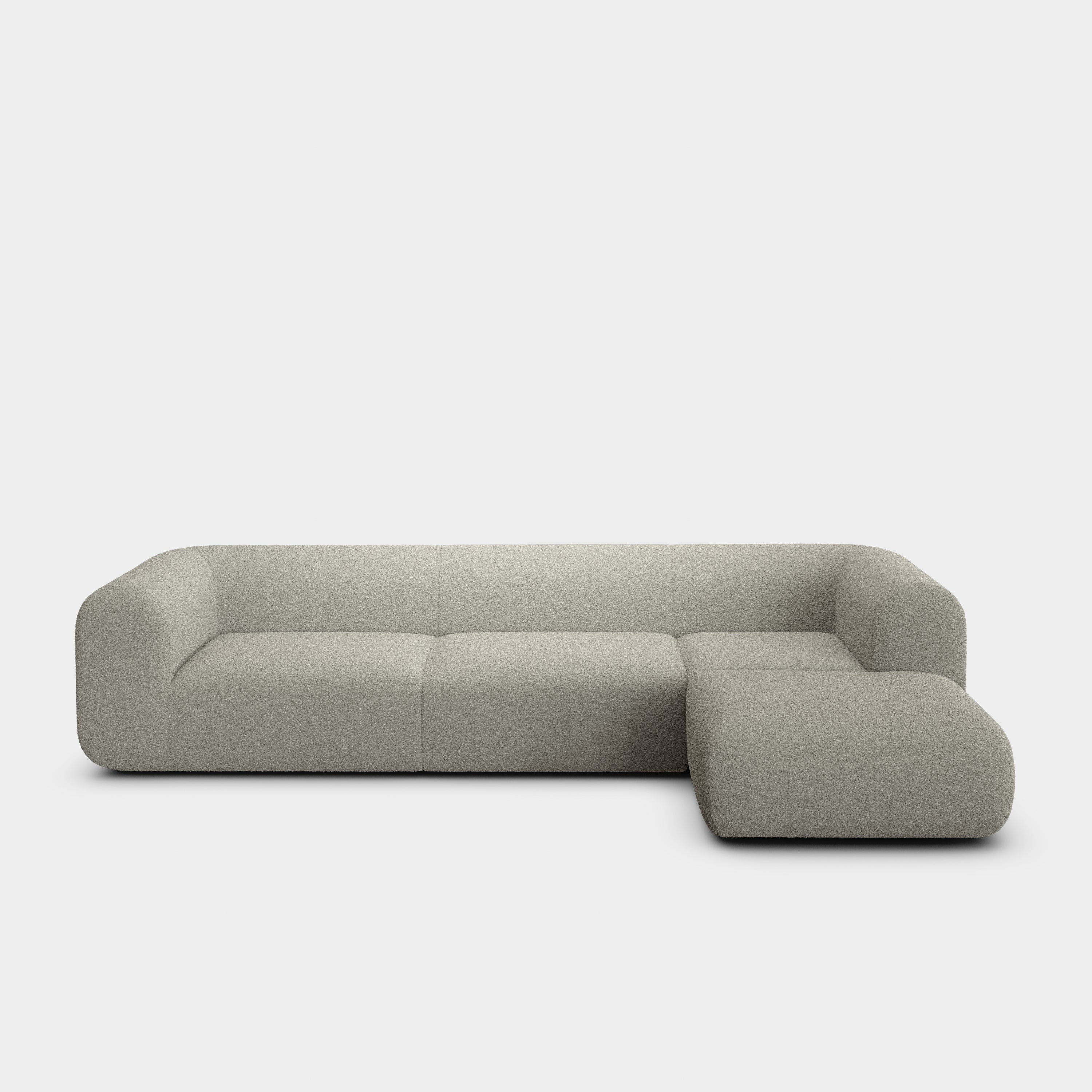 Plump 2.5-Seater Right Chaise Longue Modular Sofa