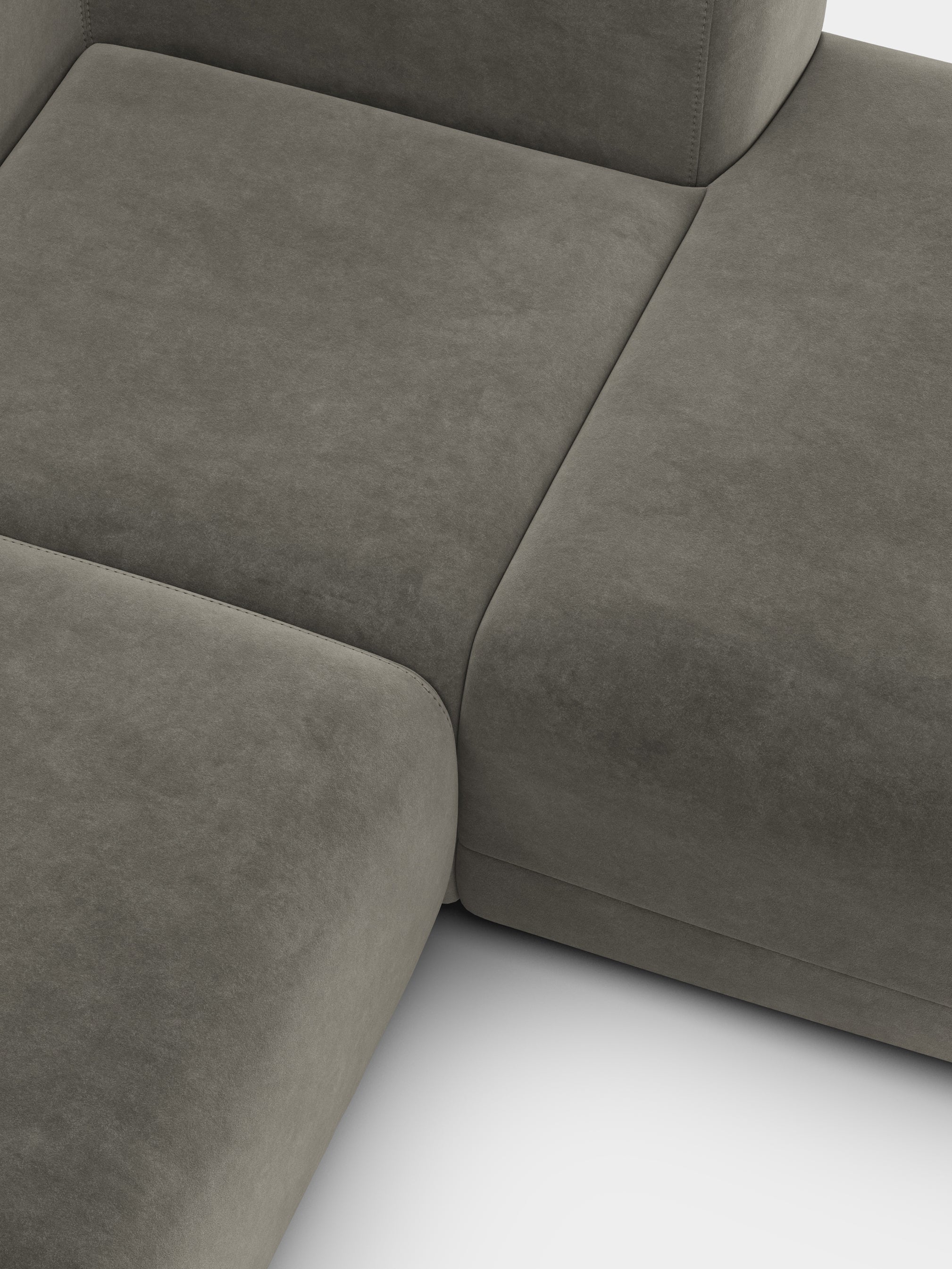 Plump 2.5-Seater Right Chaise Longue Modular Sofa