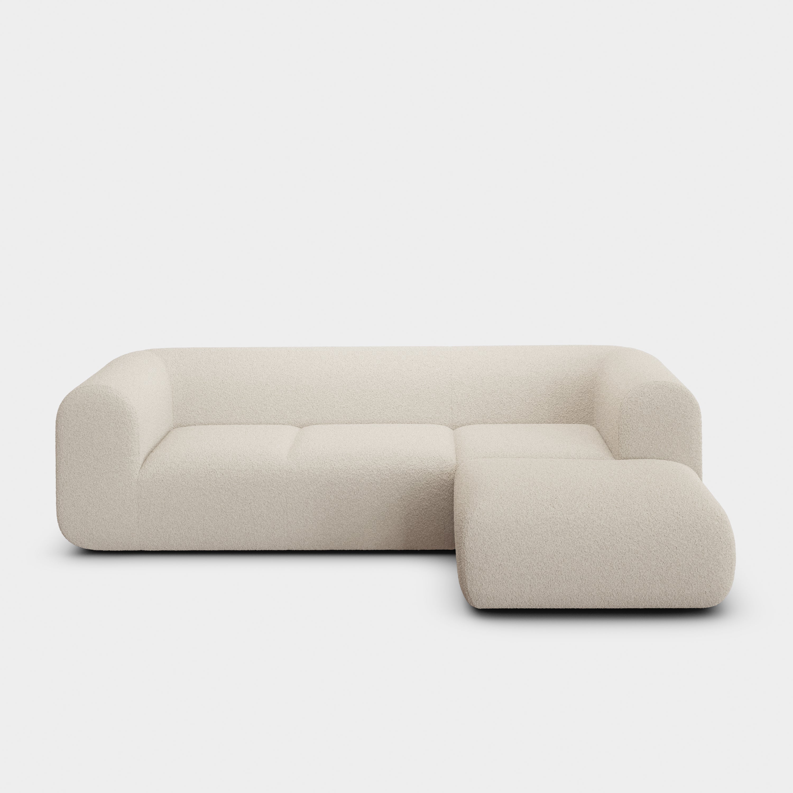Plump 2.5-Seater Right Chaise Longue Modular Sofa