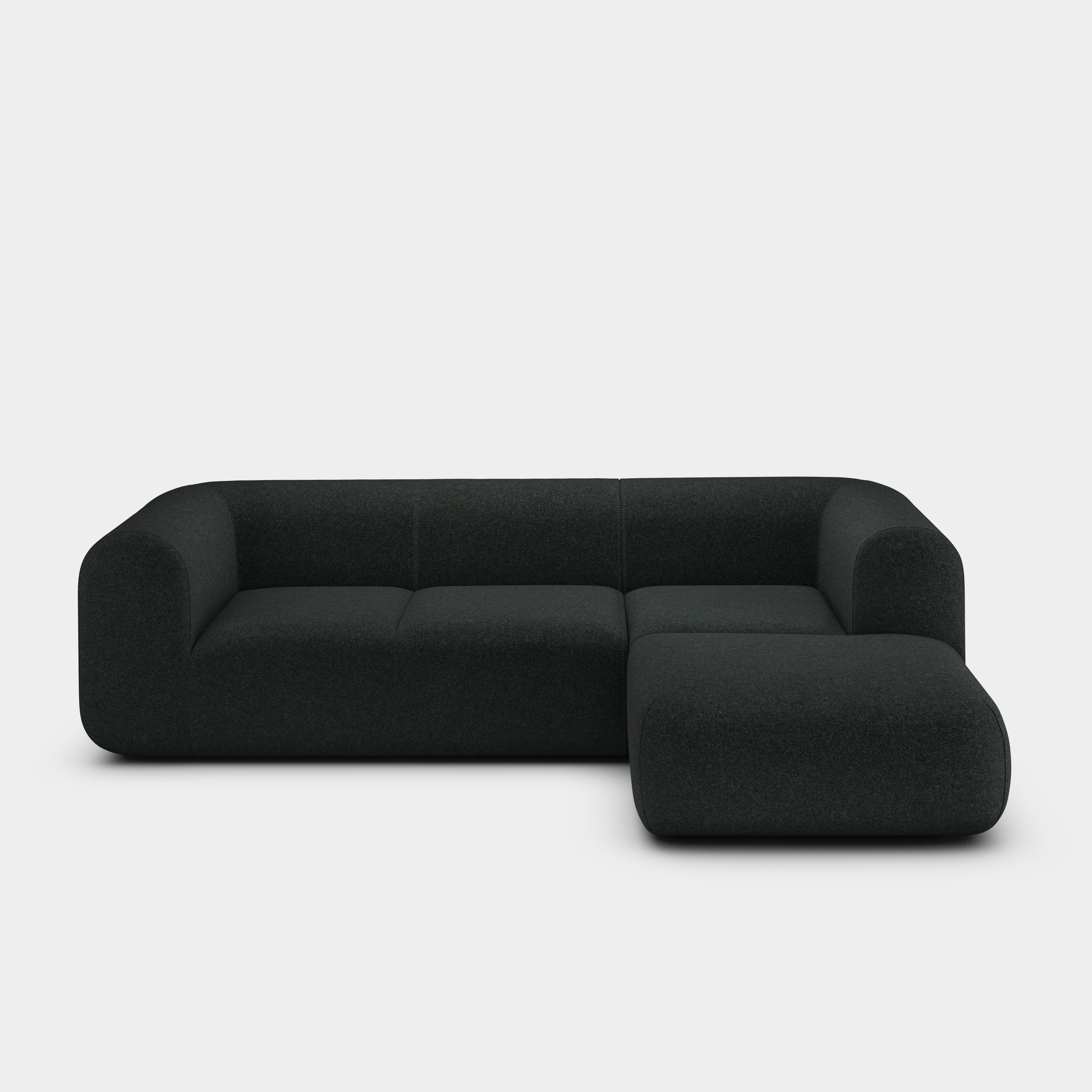 Plump 2.5-Seater Right Chaise Longue Modular Sofa