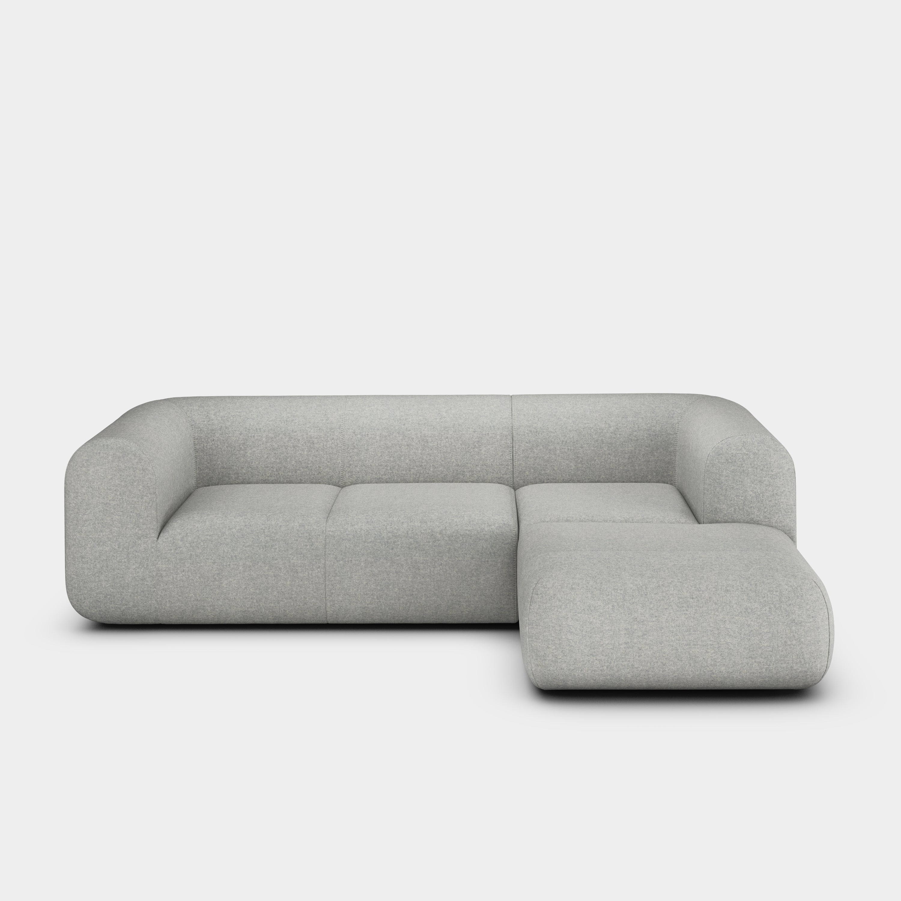 Plump 2.5-Seater Right Chaise Longue Modular Sofa