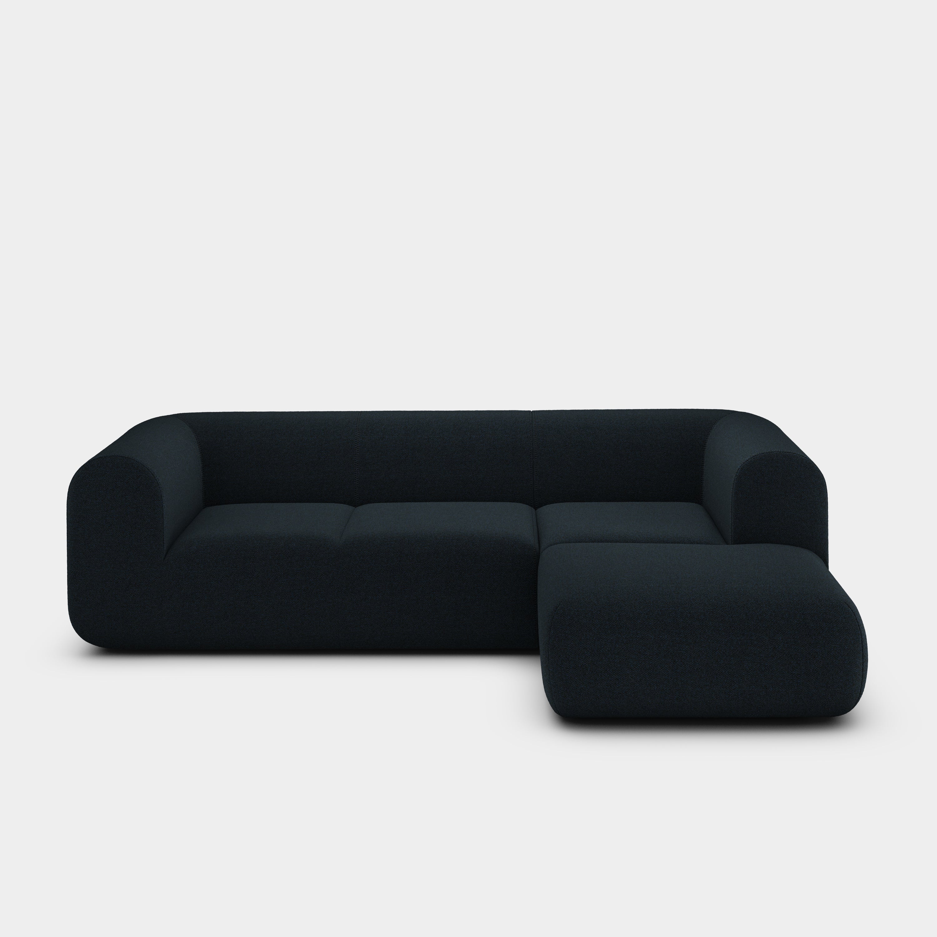 Plump 2.5-Seater Right Chaise Longue Modular Sofa