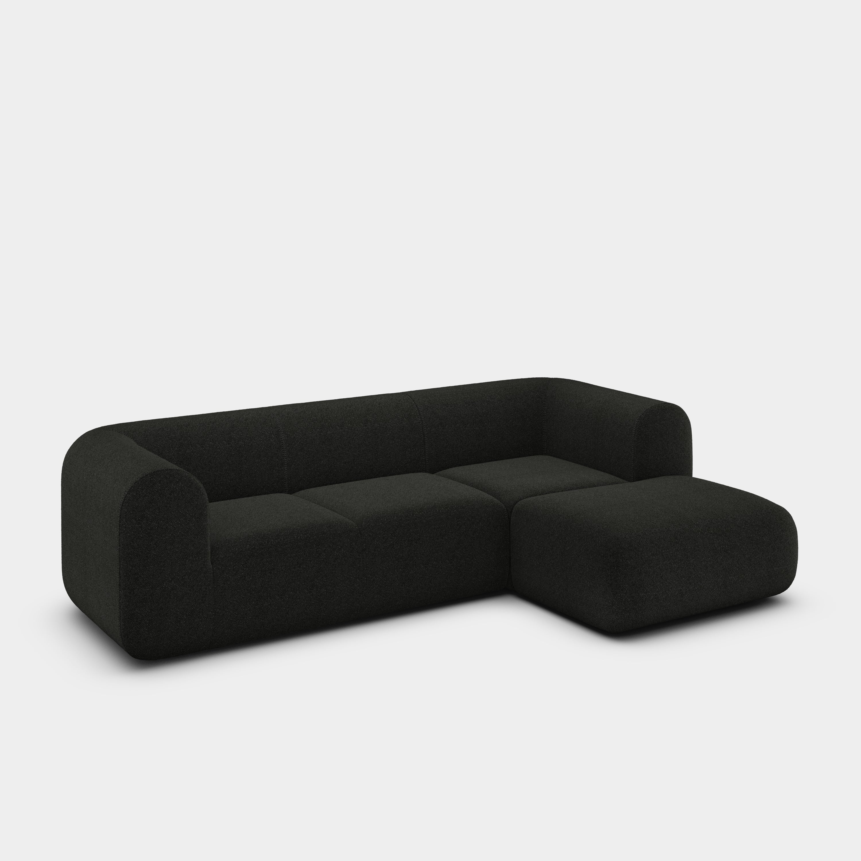 Plump 2.5-Seater Right Chaise Longue Modular Sofa