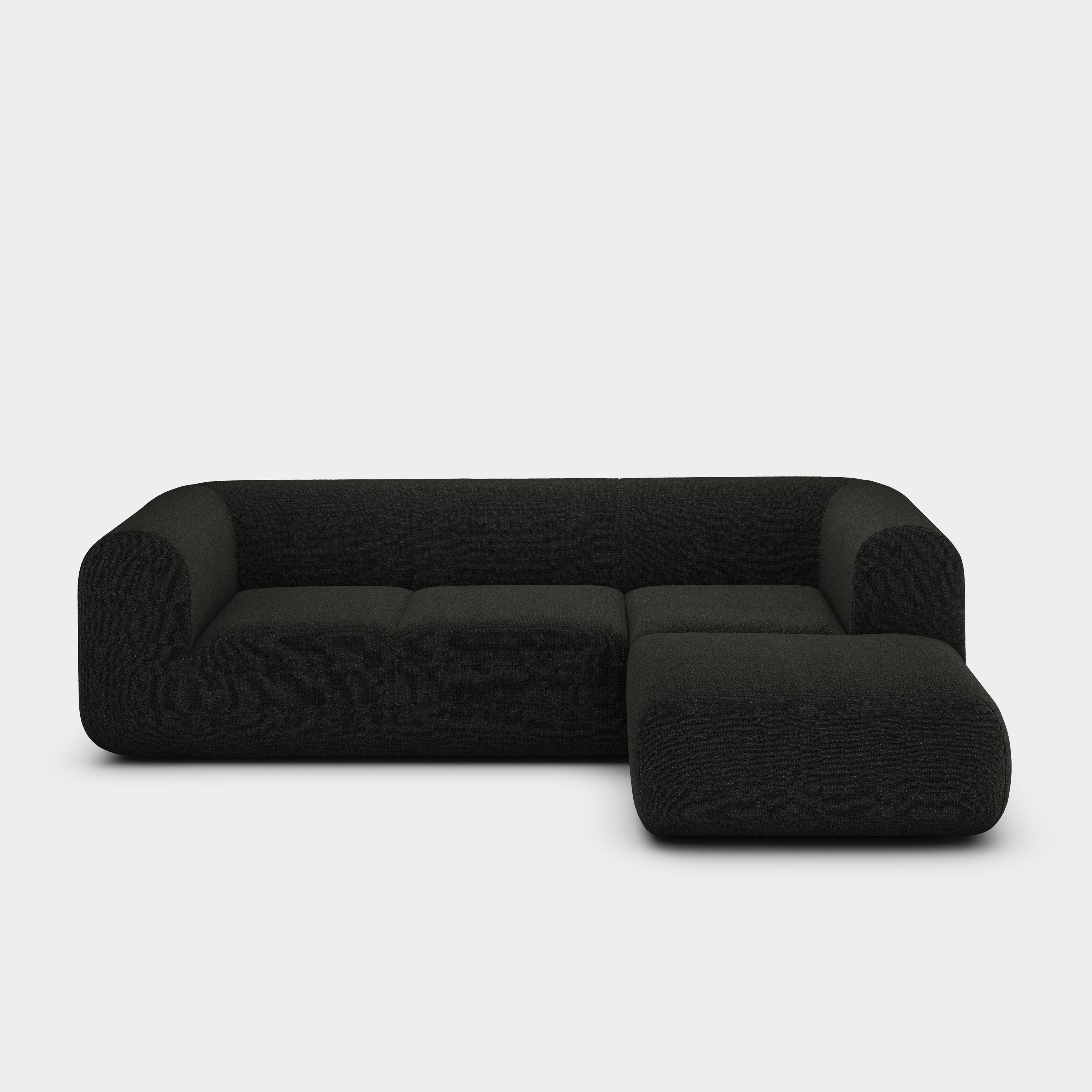 Plump 2.5-Seater Right Chaise Longue Modular Sofa