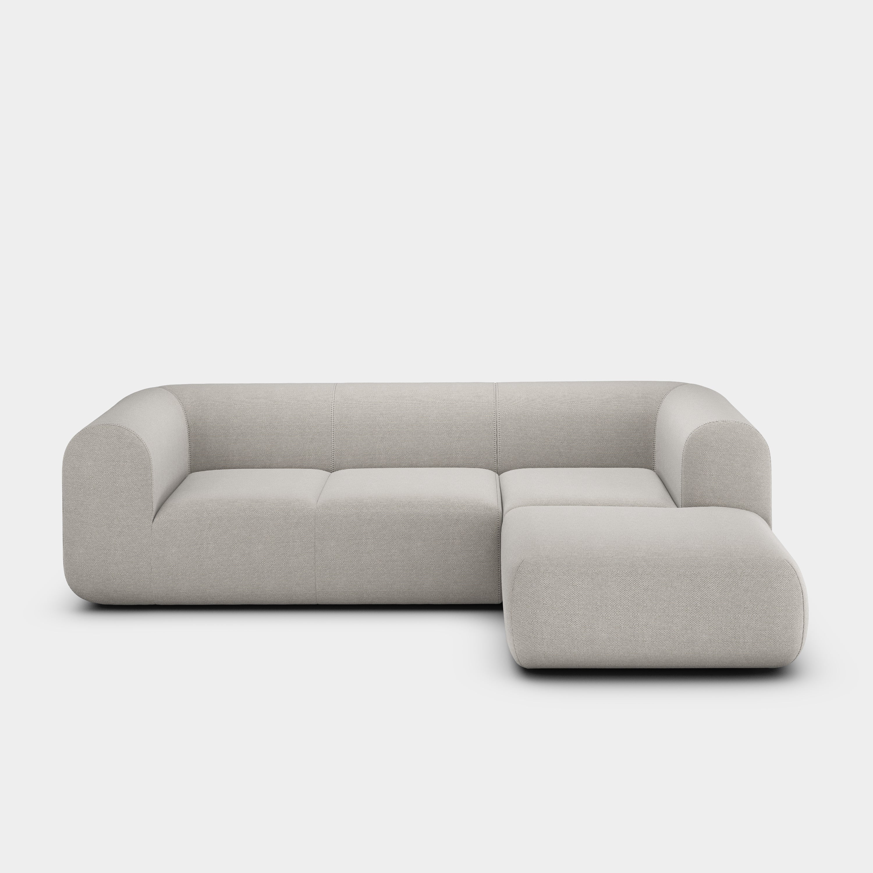 Plump 2.5-Seater Right Chaise Longue Modular Sofa