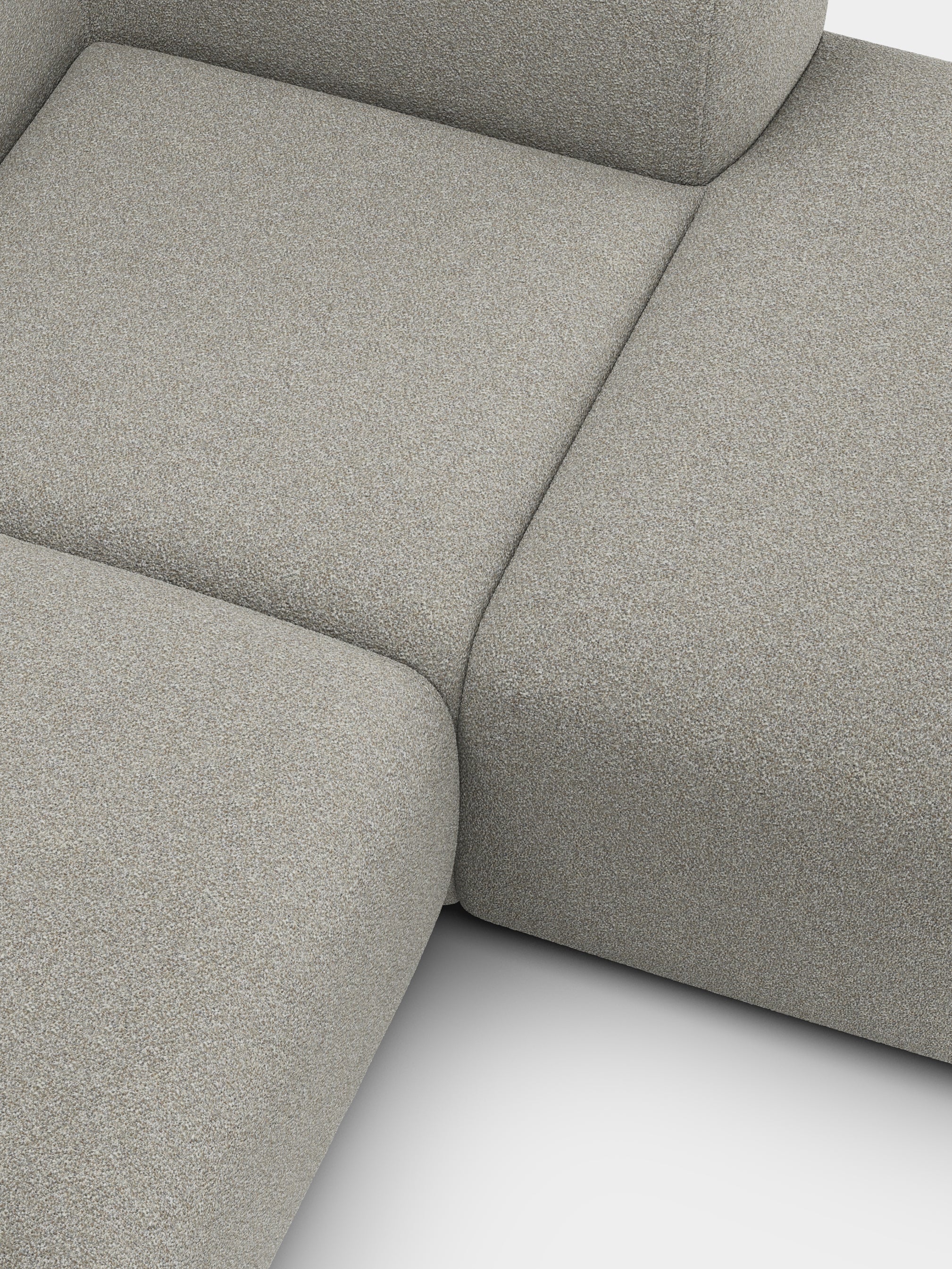 Plump 2.5-Seater Right Chaise Longue Modular Sofa