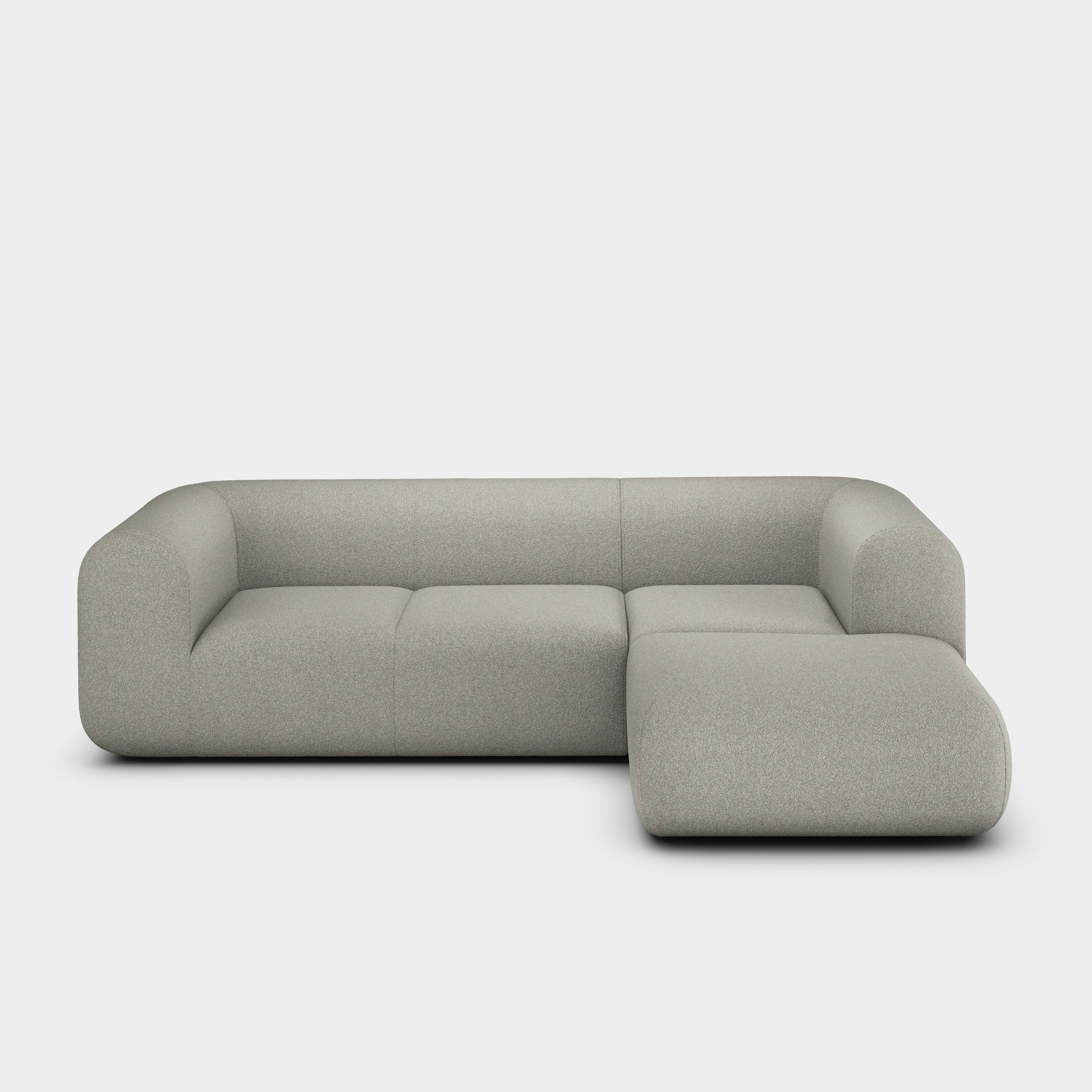 Plump 2.5-Seater Right Chaise Longue Modular Sofa