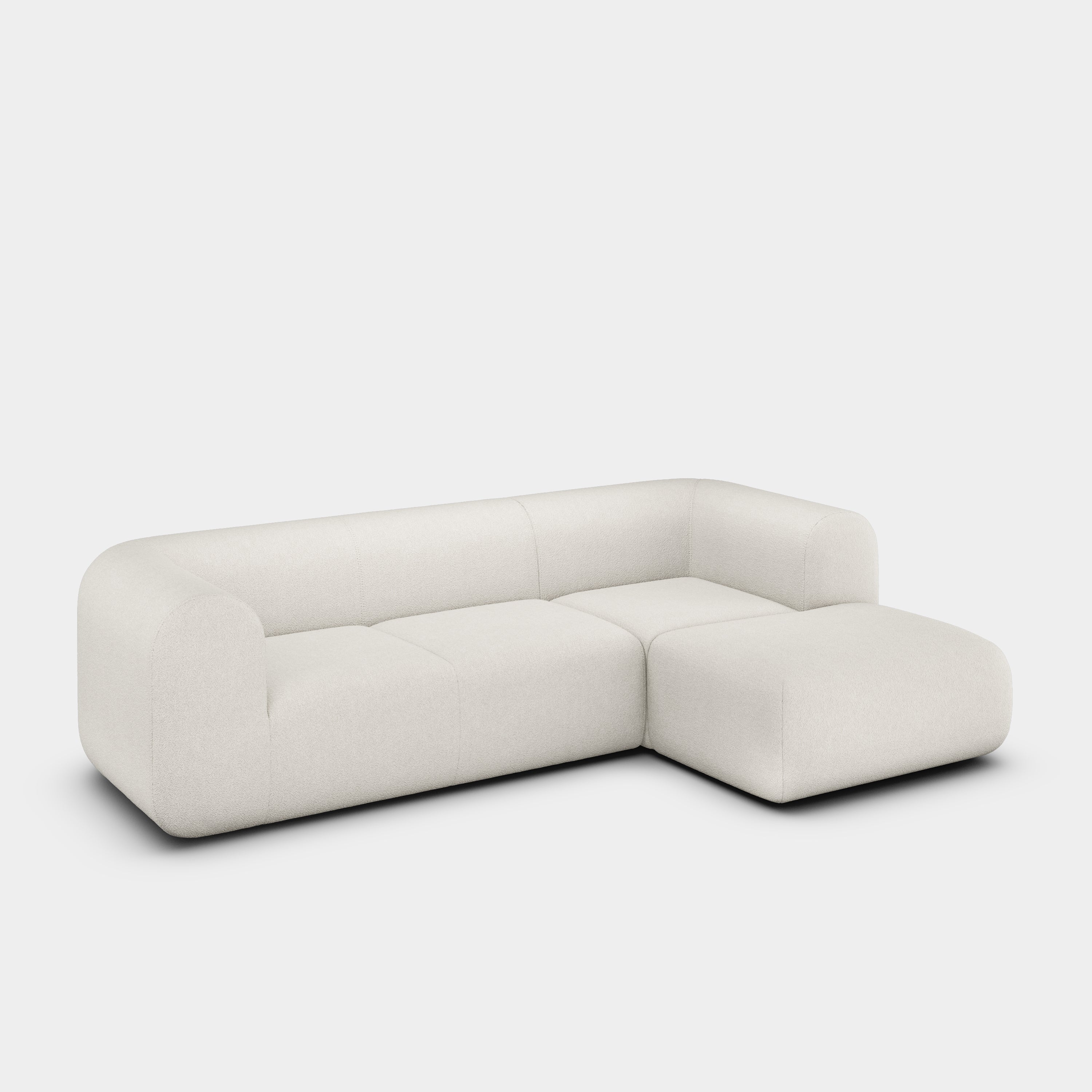 Plump 2.5-Seater Right Chaise Longue Modular Sofa