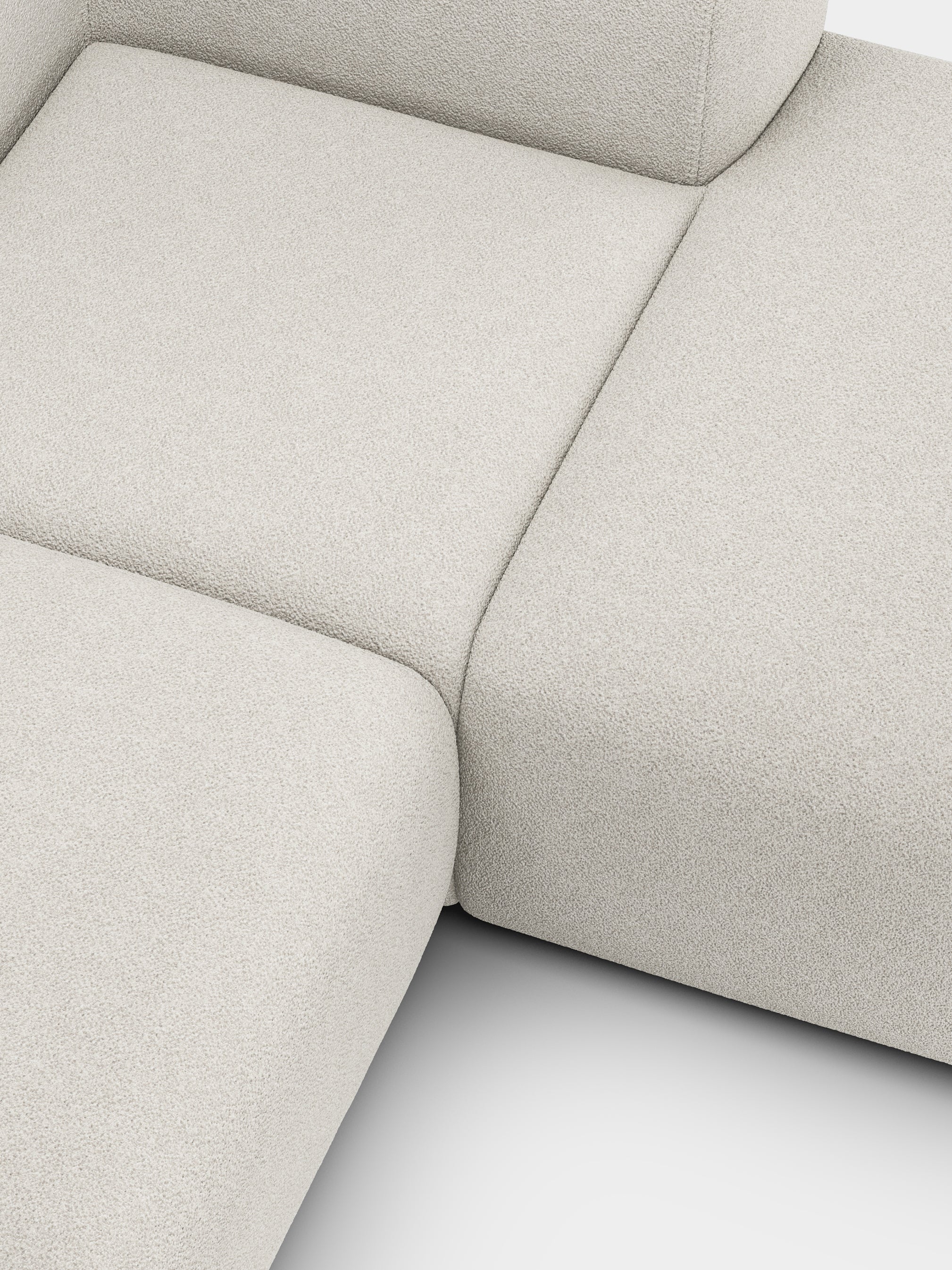 Plump 2.5-Seater Right Chaise Longue Modular Sofa
