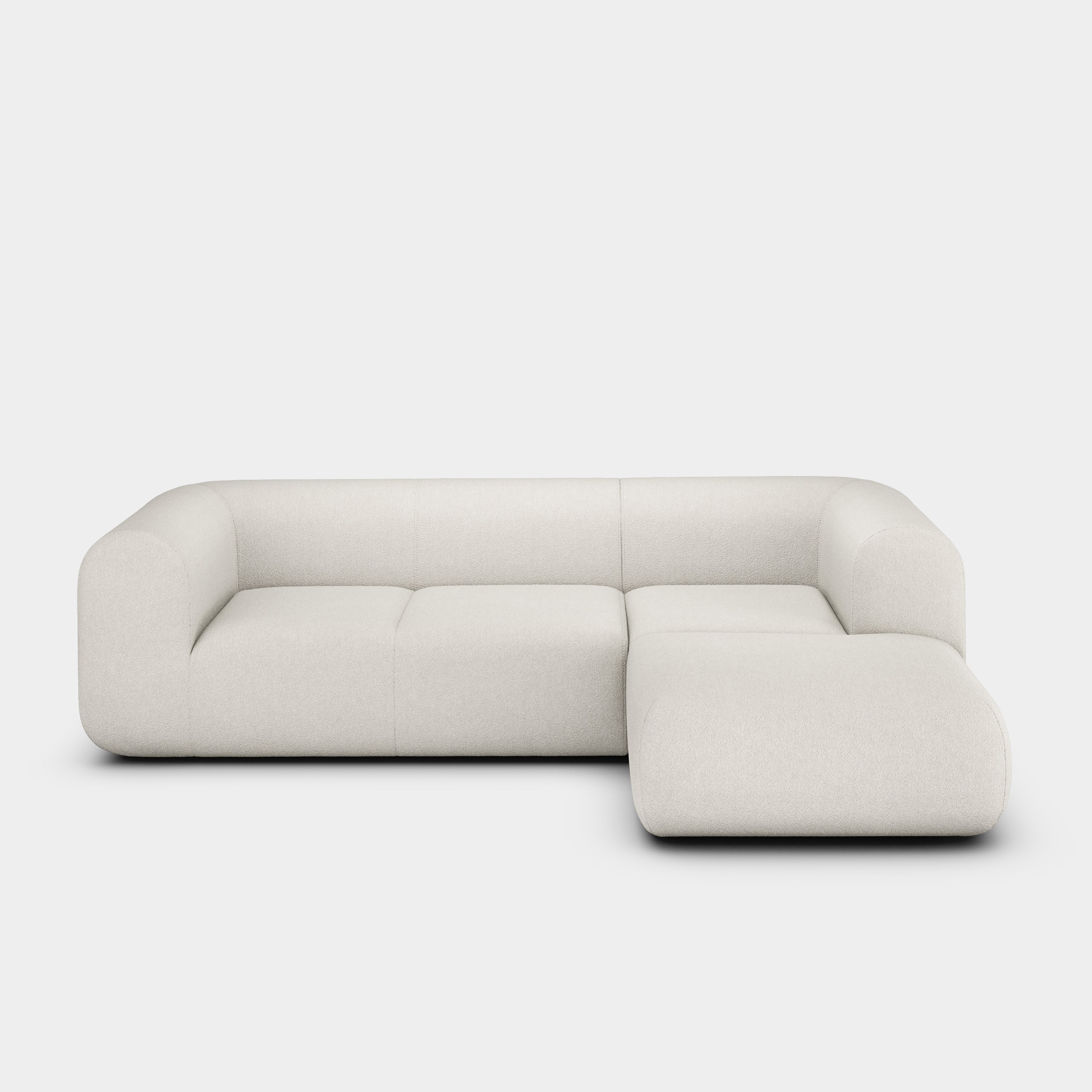 Plump 2.5-Seater Right Chaise Longue Modular Sofa
