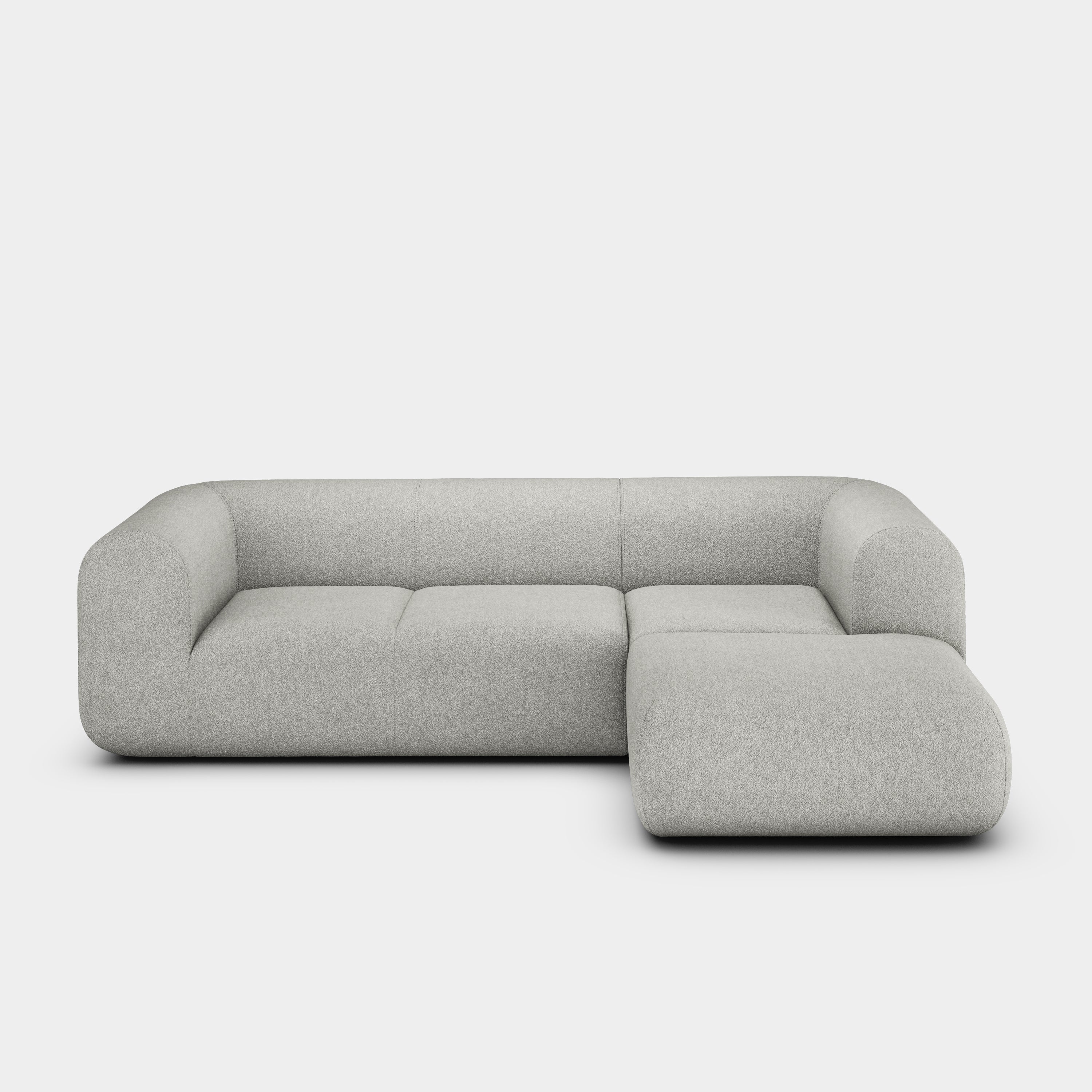 Plump 2.5-Seater Right Chaise Longue Modular Sofa