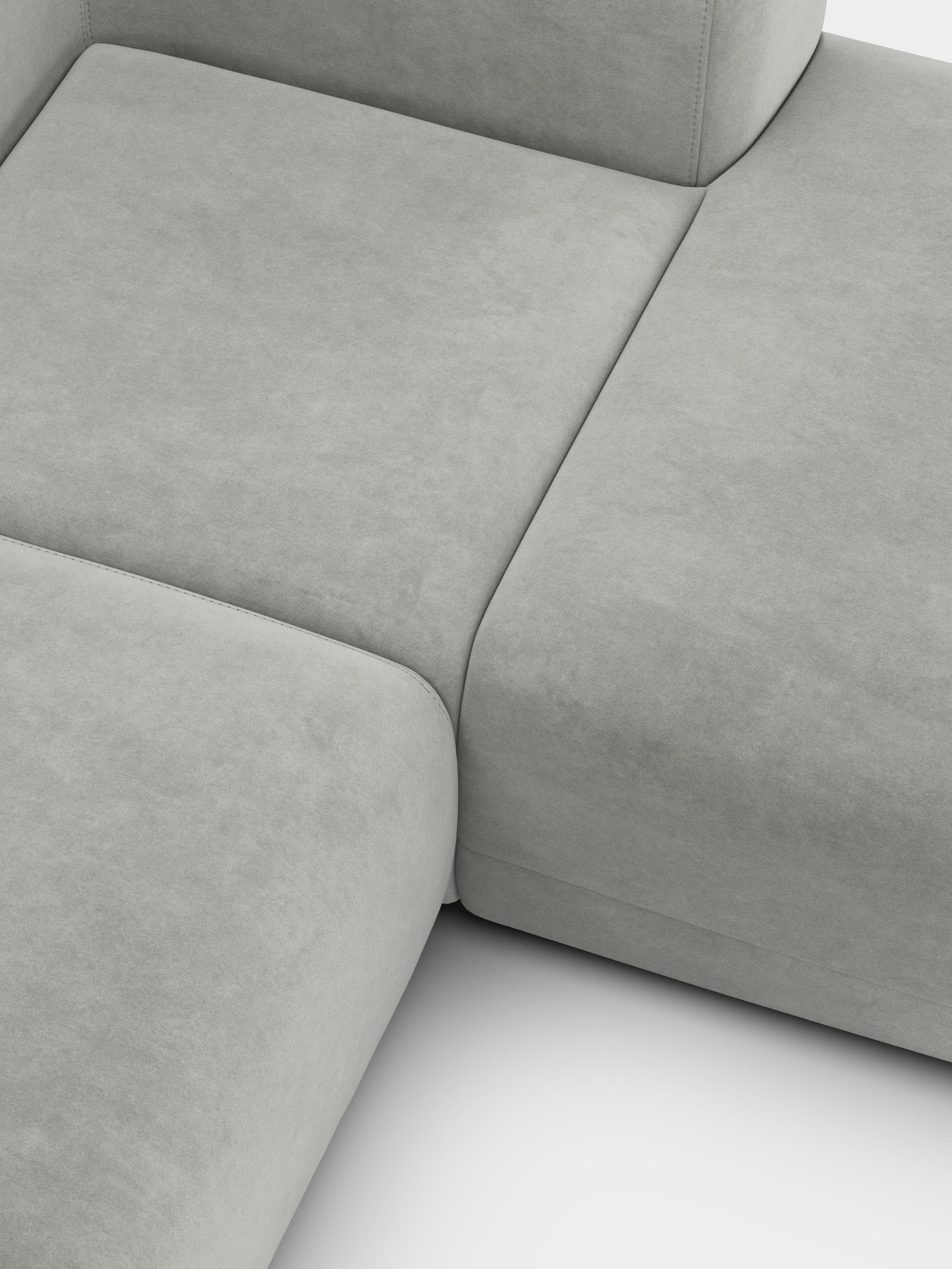 Plump 2.5-Seater Right Chaise Longue Modular Sofa