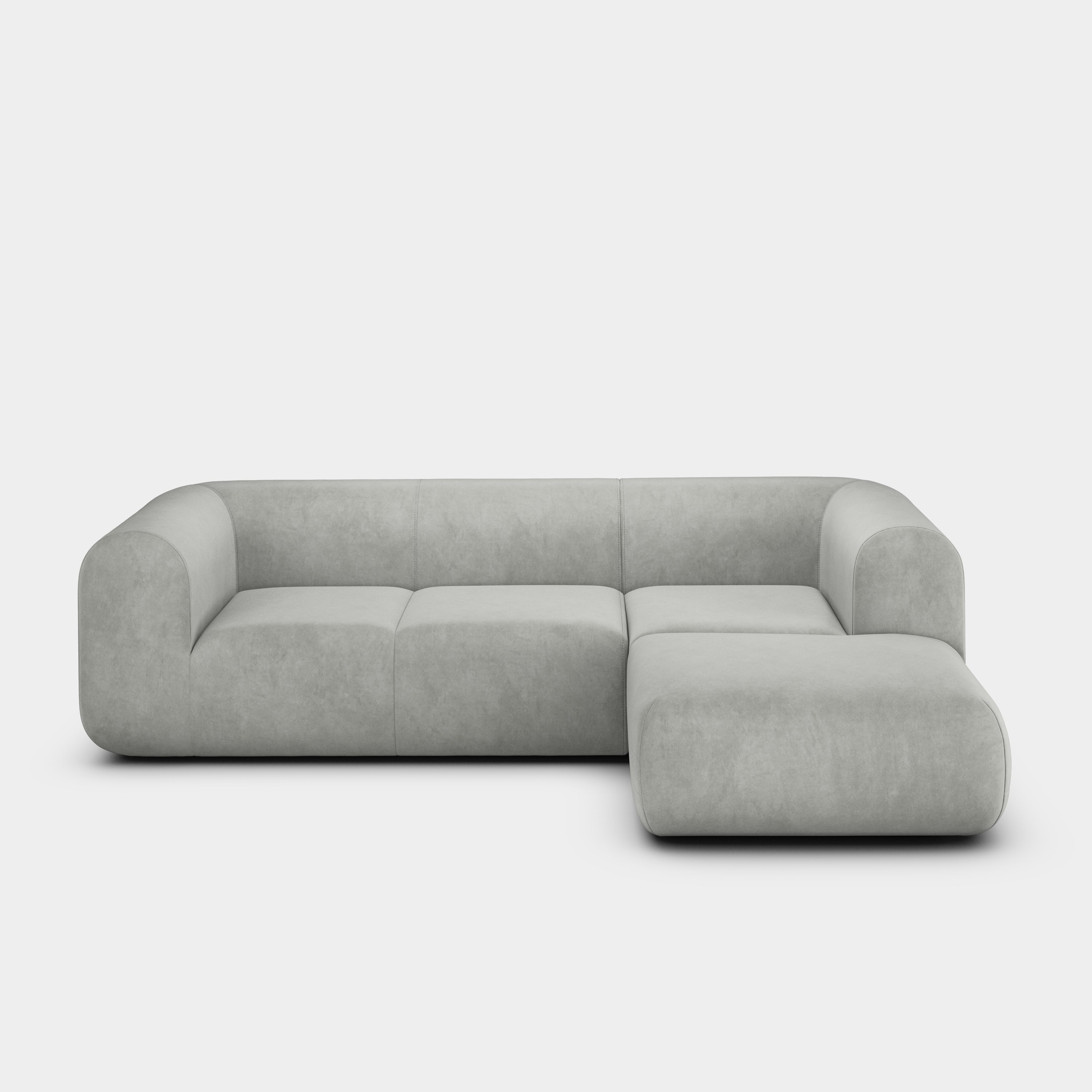 Plump 2.5-Seater Right Chaise Longue Modular Sofa