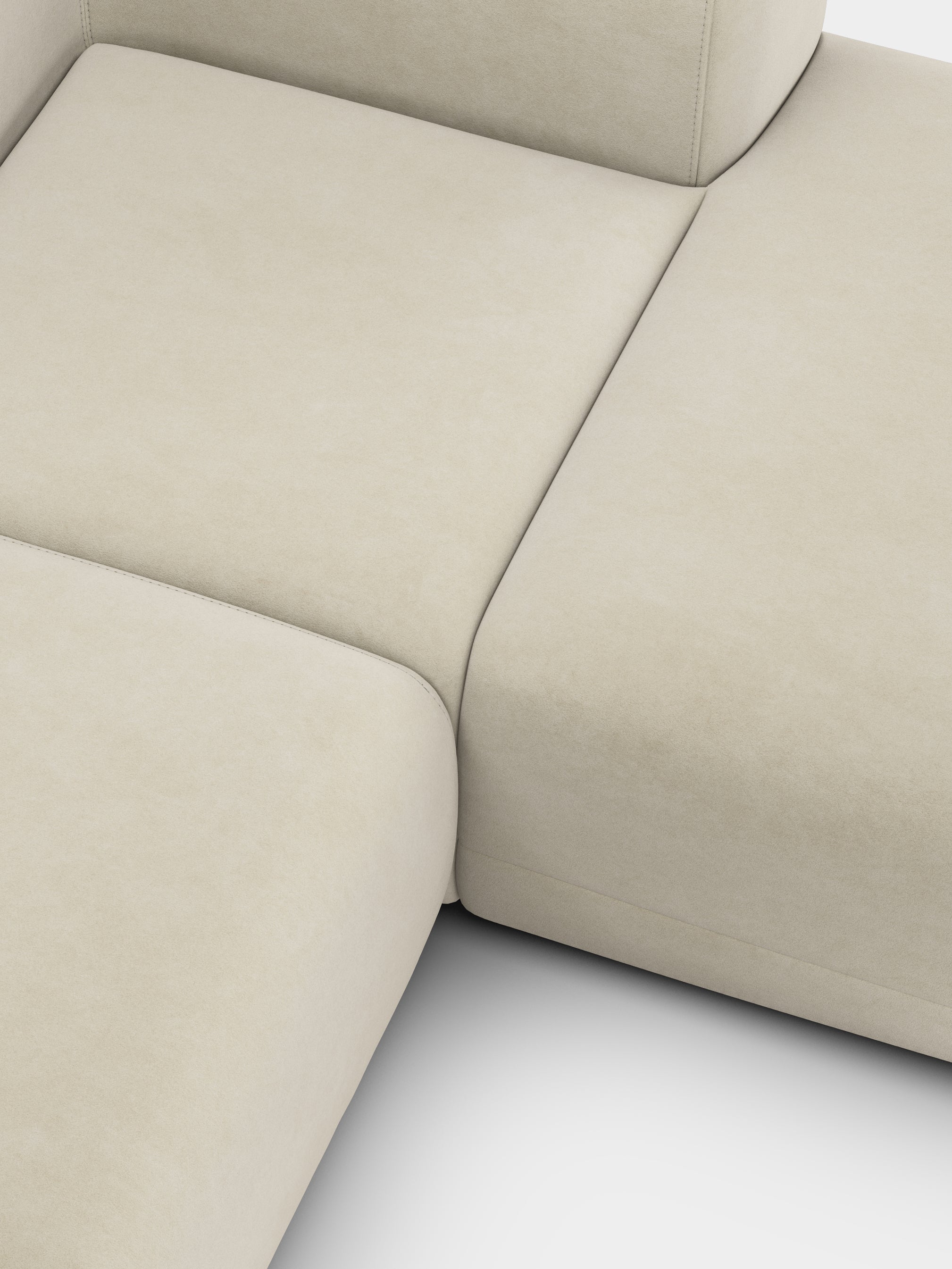Plump 2.5-Seater Right Chaise Longue Modular Sofa