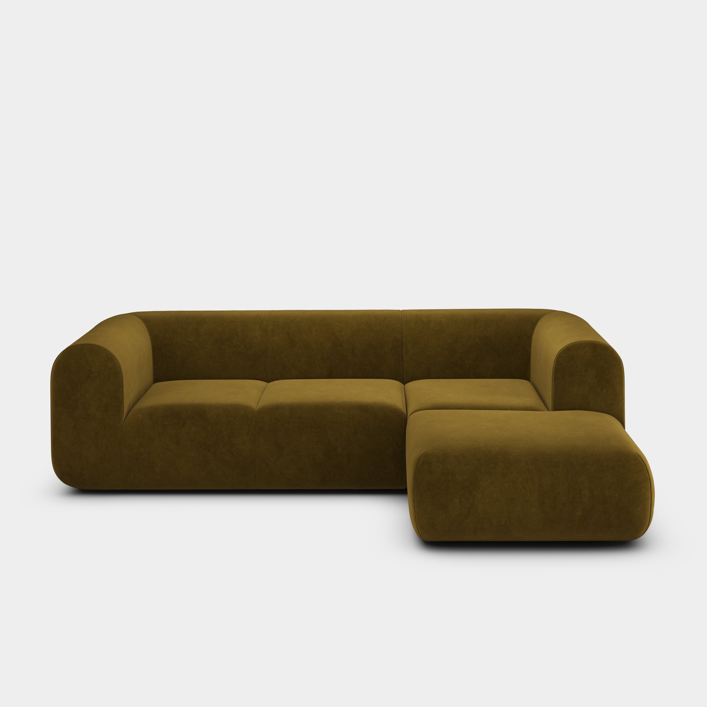 Plump 2.5-Seater Right Chaise Longue Modular Sofa