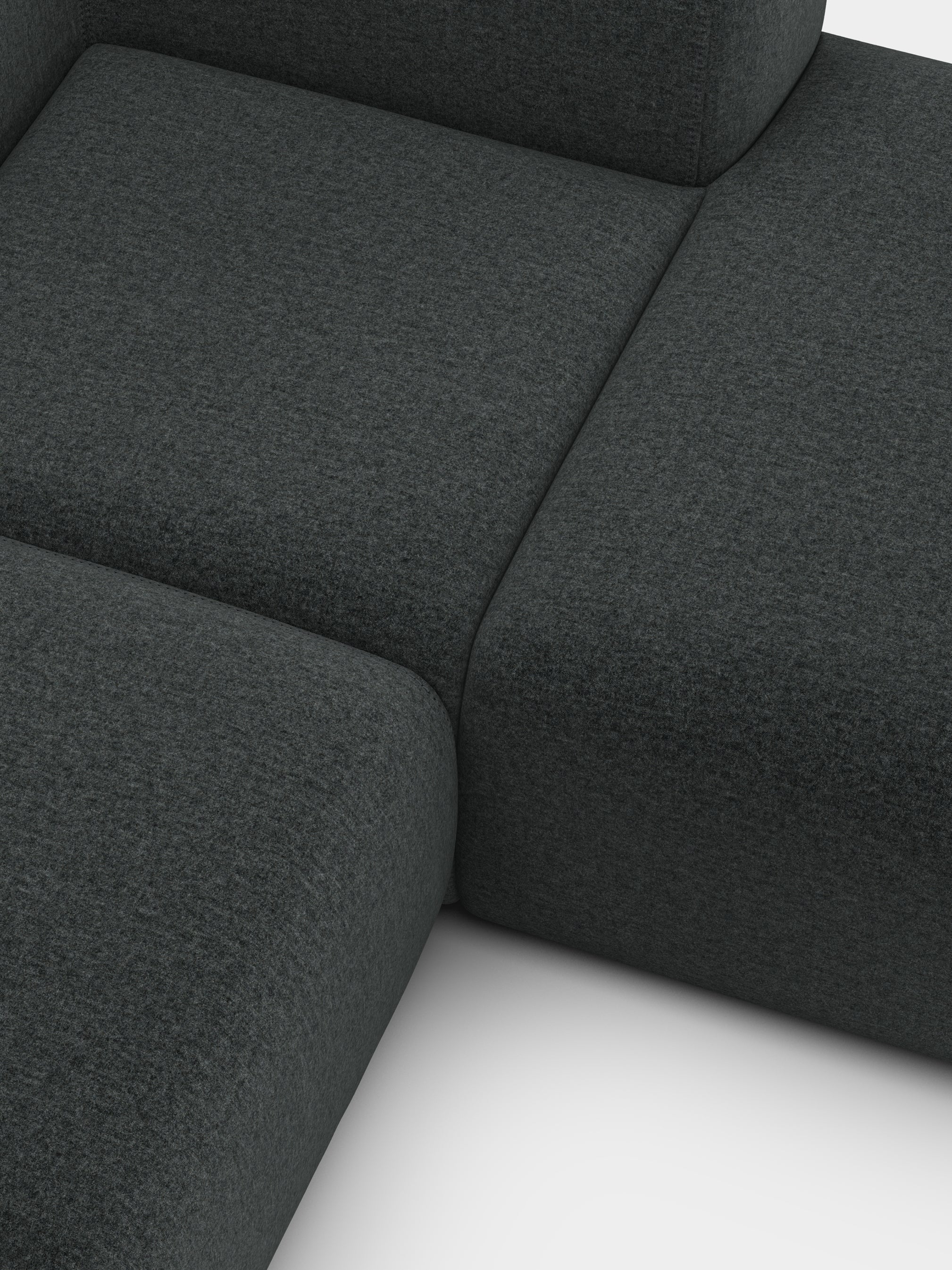 Plump 2.5-Seater Right Chaise Longue Modular Sofa