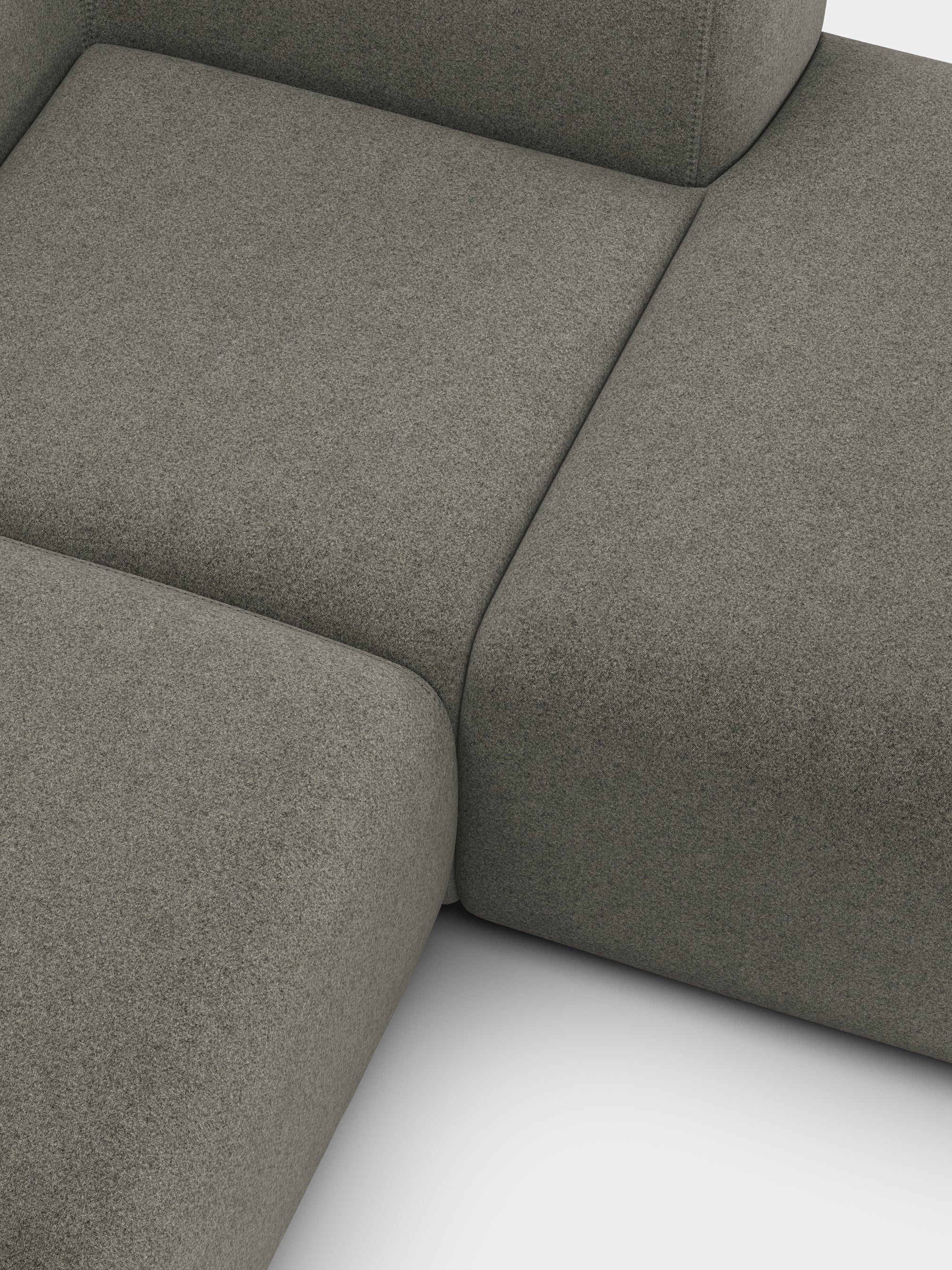 Plump 2.5-Seater Right Chaise Longue Modular Sofa