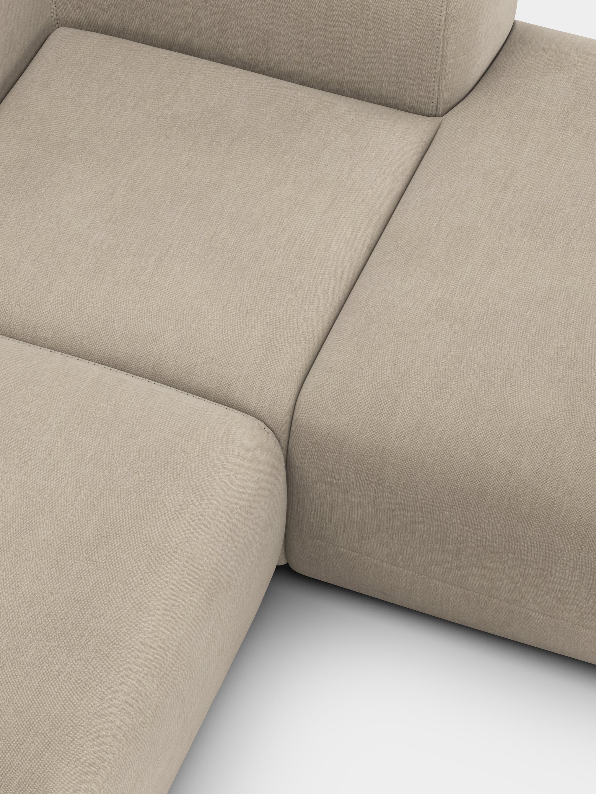 Plump 2.5-Seater Right Chaise Longue Modular Sofa