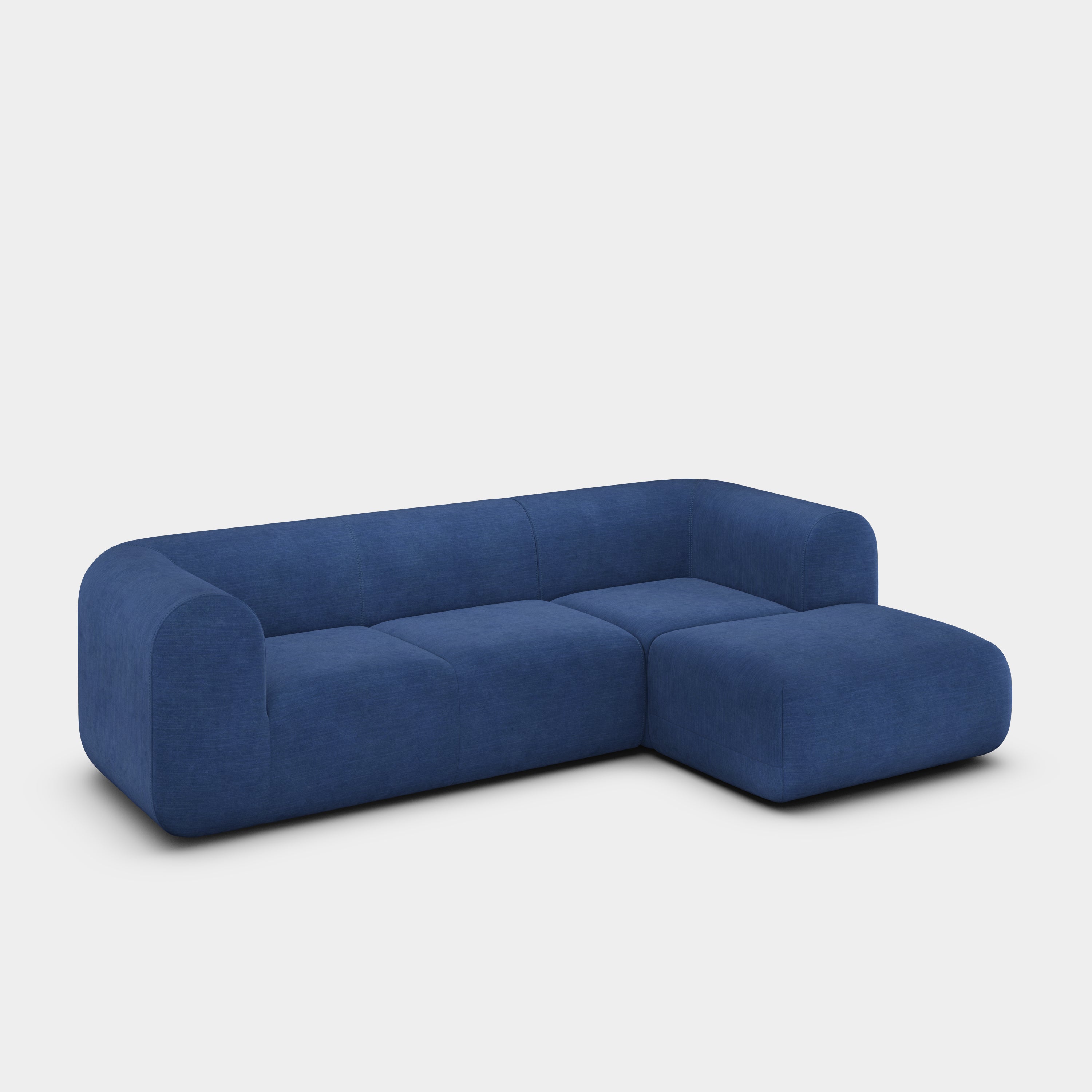 Plump 2.5-Seater Right Chaise Longue Modular Sofa
