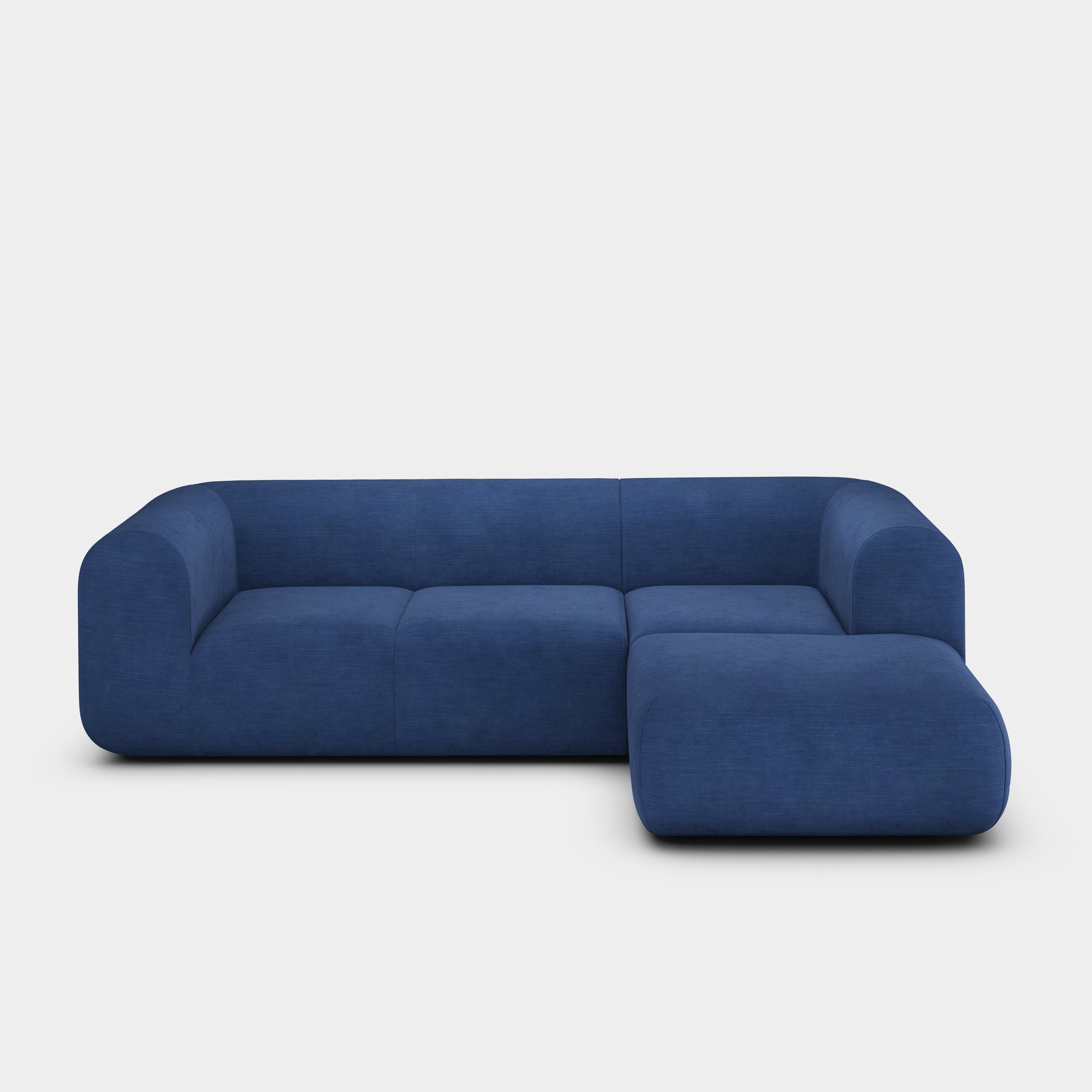 Plump 2.5-Seater Right Chaise Longue Modular Sofa