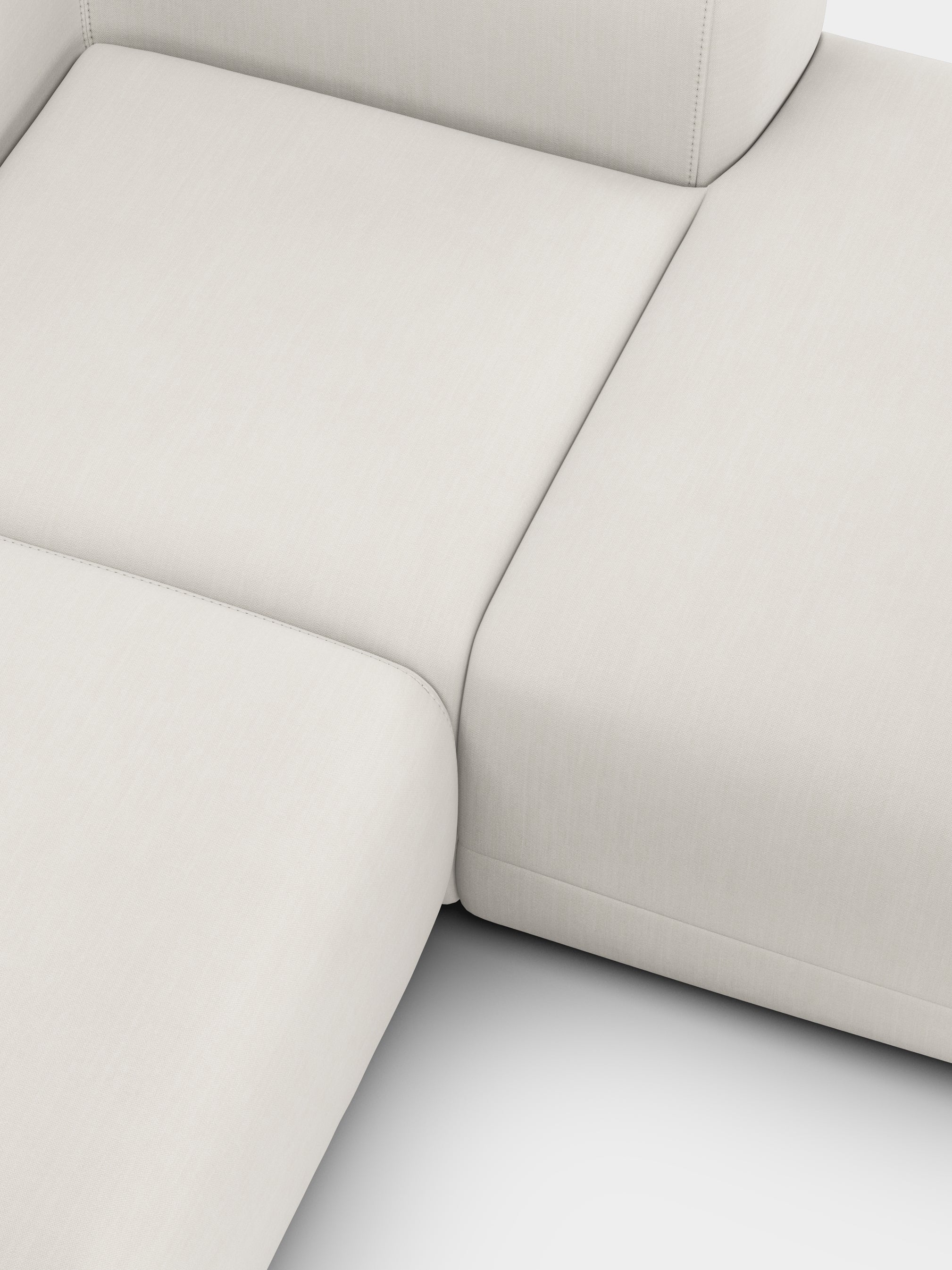 Plump 2.5-Seater Right Chaise Longue Modular Sofa