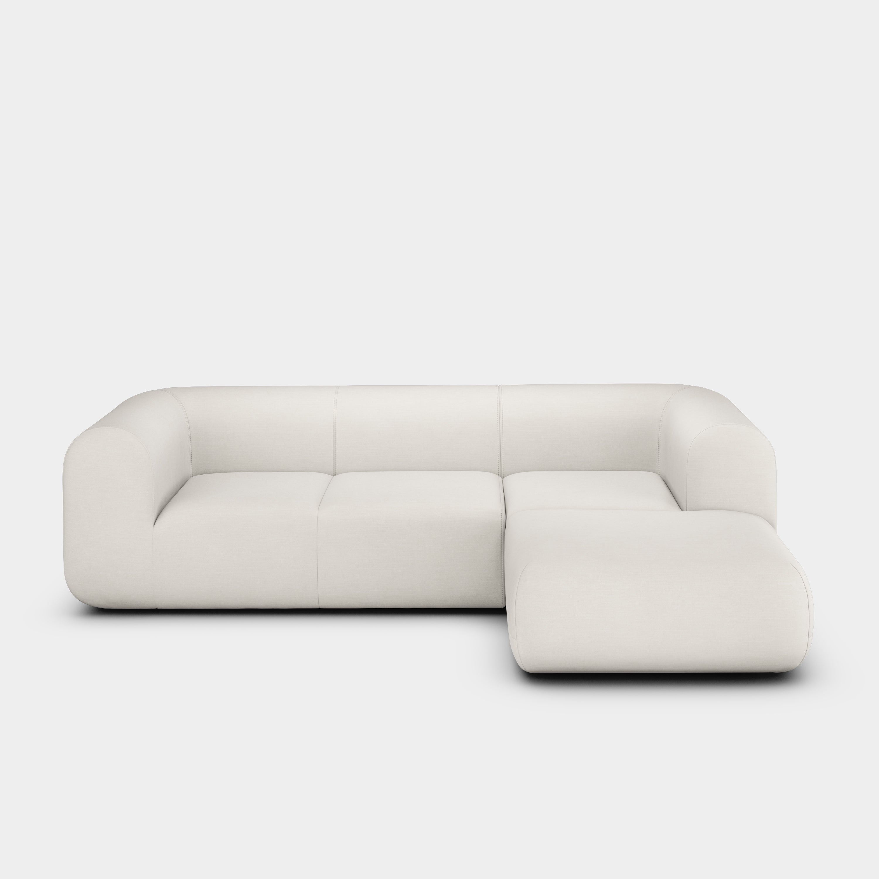 Plump 2.5-Seater Right Chaise Longue Modular Sofa