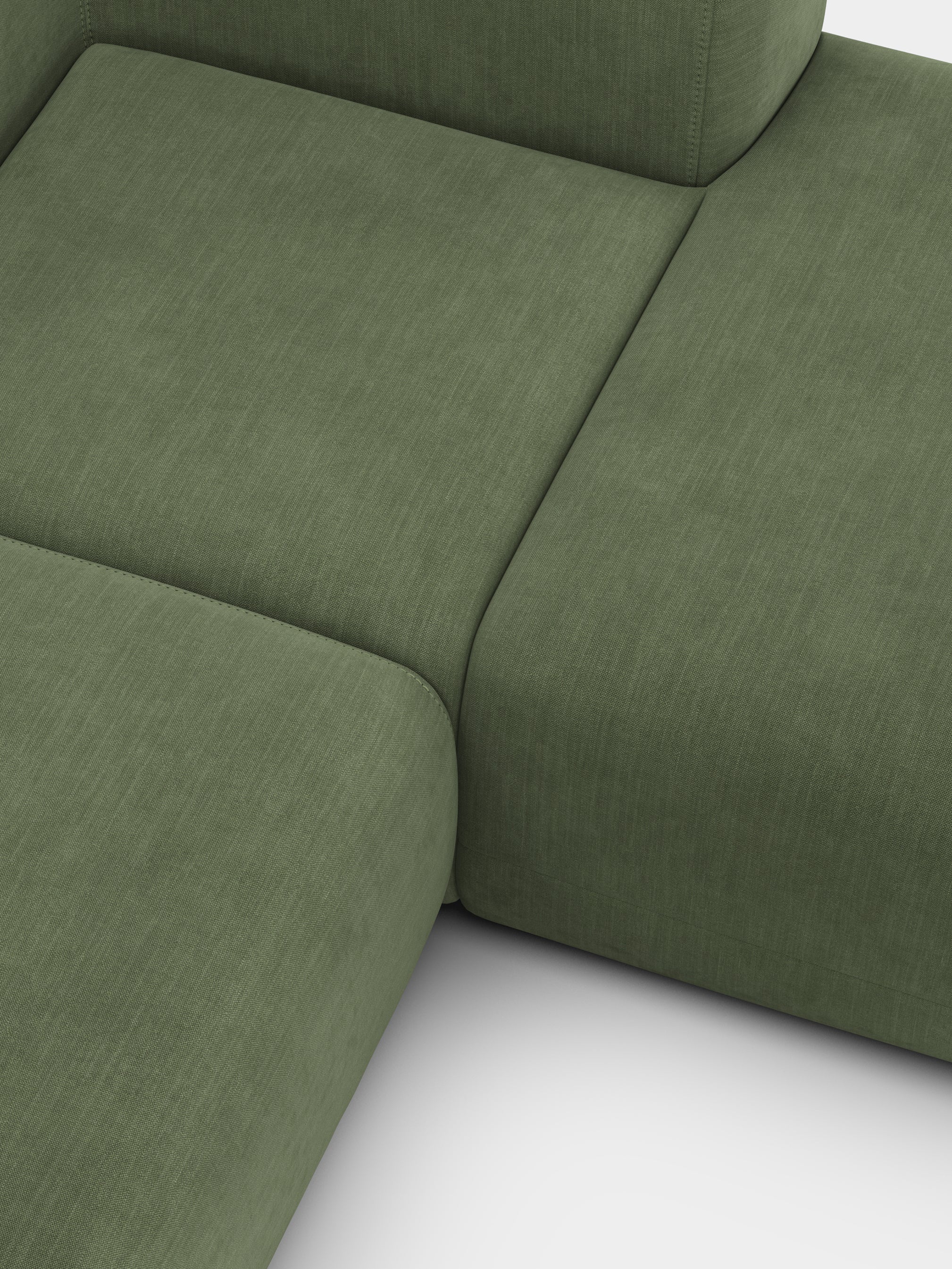 Plump 2.5-Seater Right Chaise Longue Modular Sofa