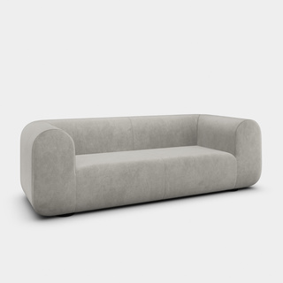 Clay Royal Velvet / 3-Seater Fixed Sofa / Royal - Clay (84)