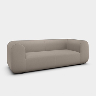 Grey Kvadrat Hero 2 Wool / 3-Seater Fixed Sofa / Kvadrat Hero 2 - Grey (0212)