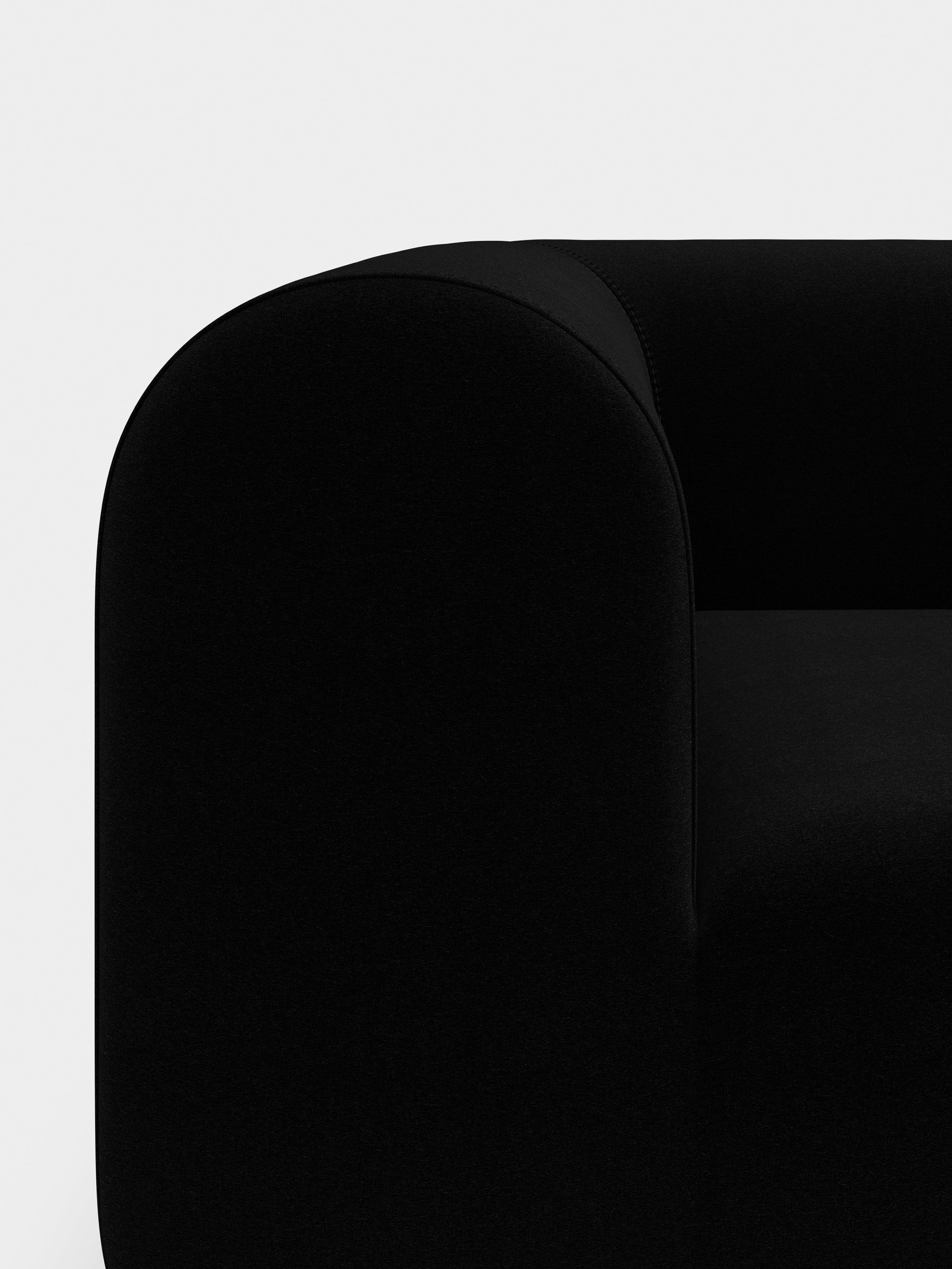 Plump 3-Seater Fixed Sofa