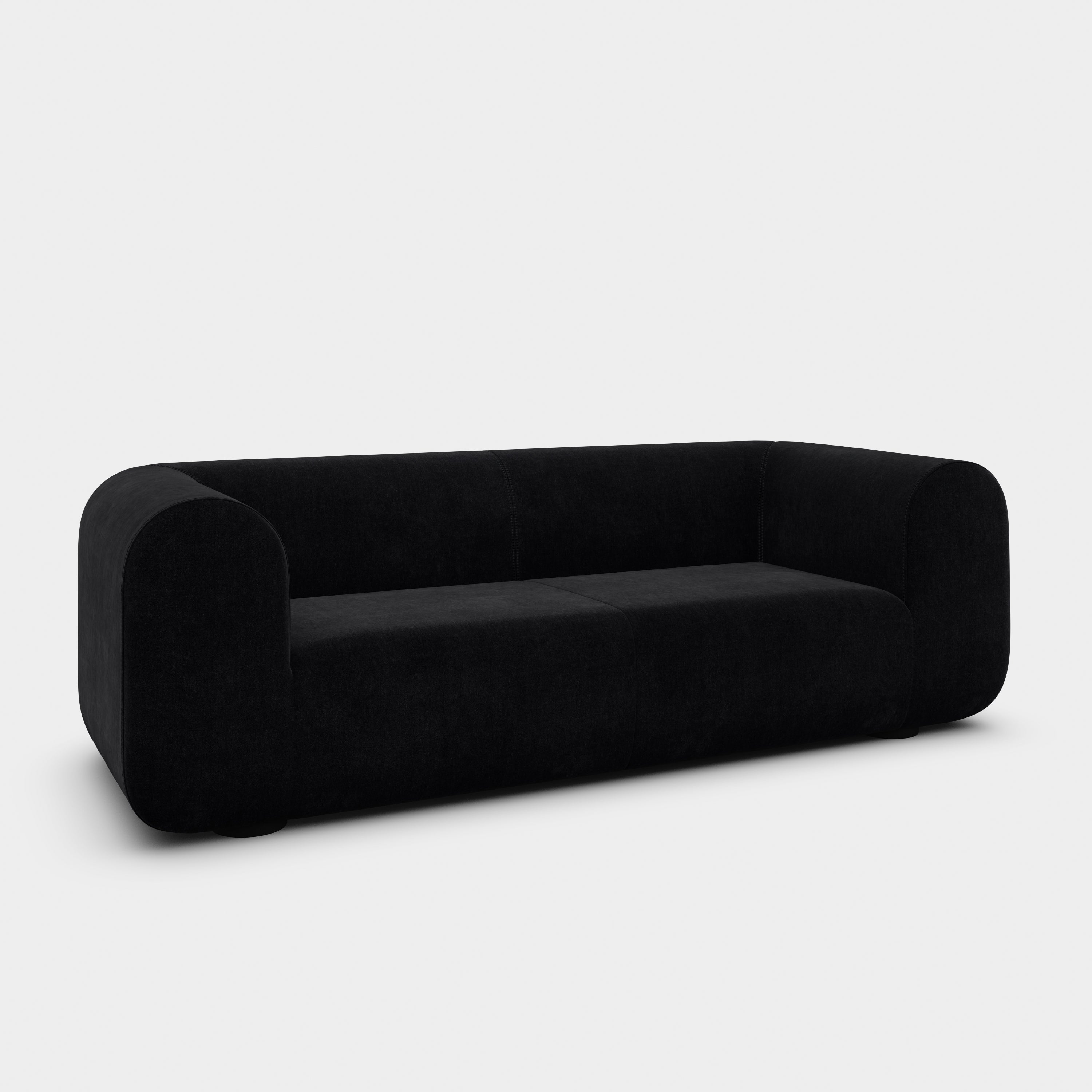 Plump 3-Seater Fixed Sofa