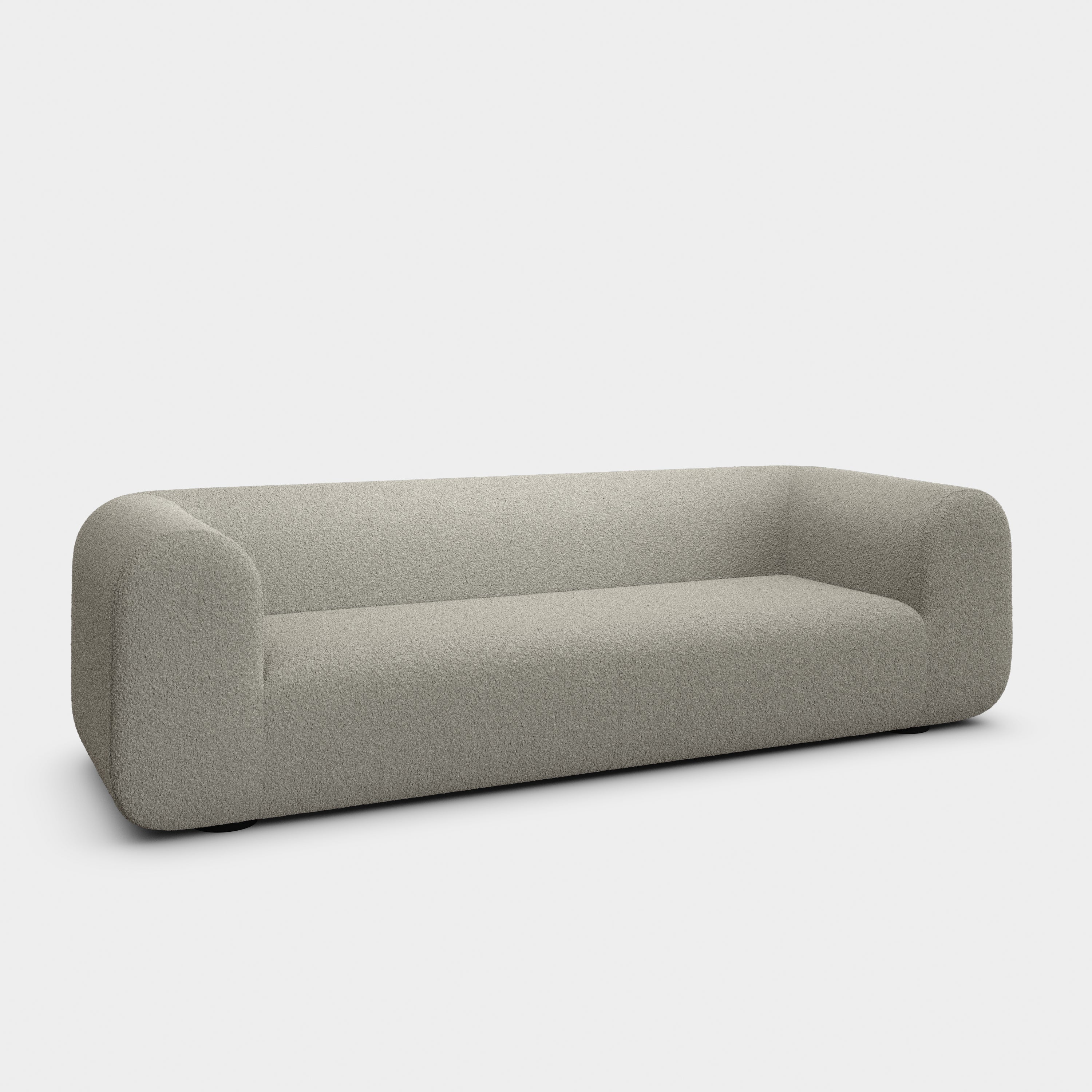 Plump 3-Seater Fixed Sofa